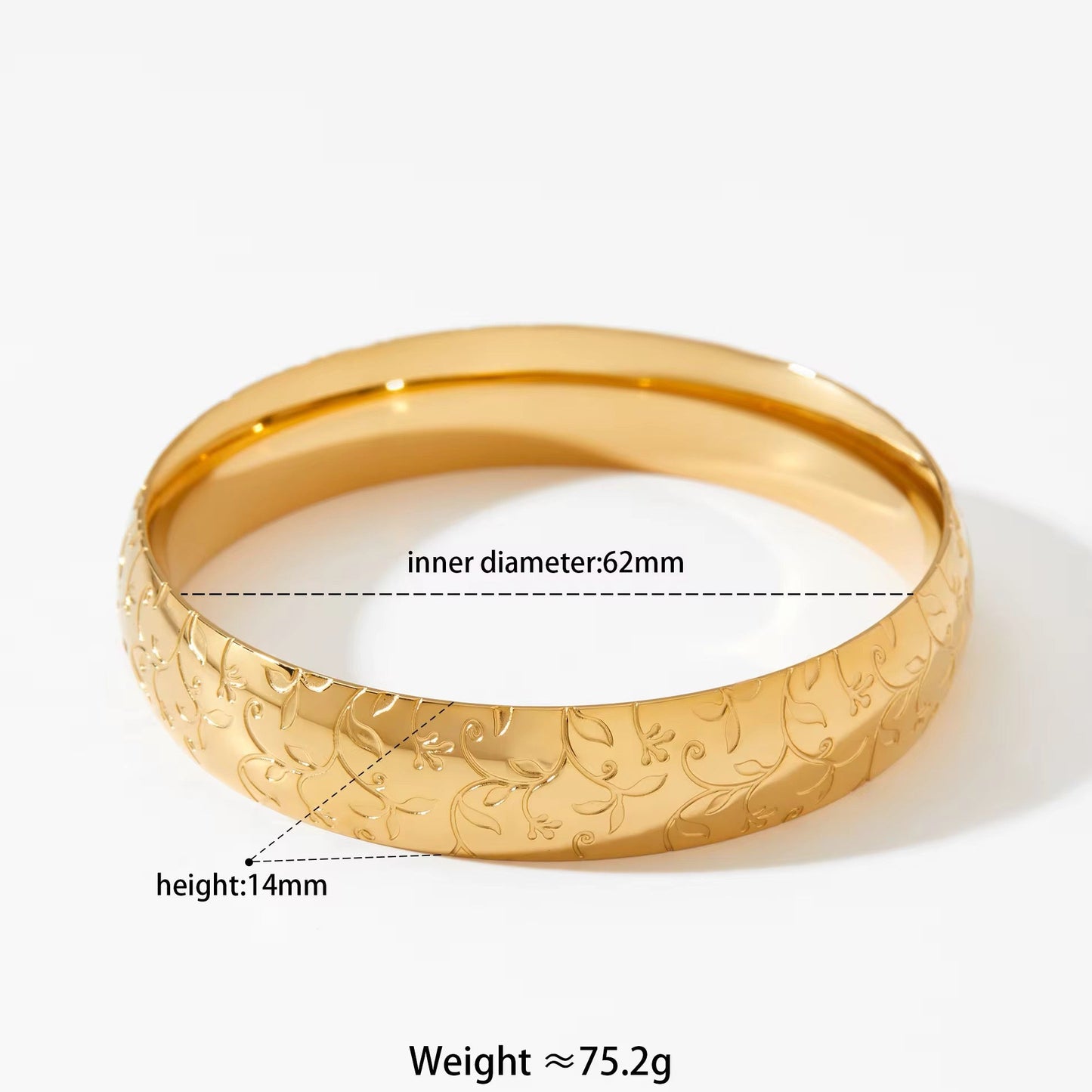 Stainless Steel Vine Bangle