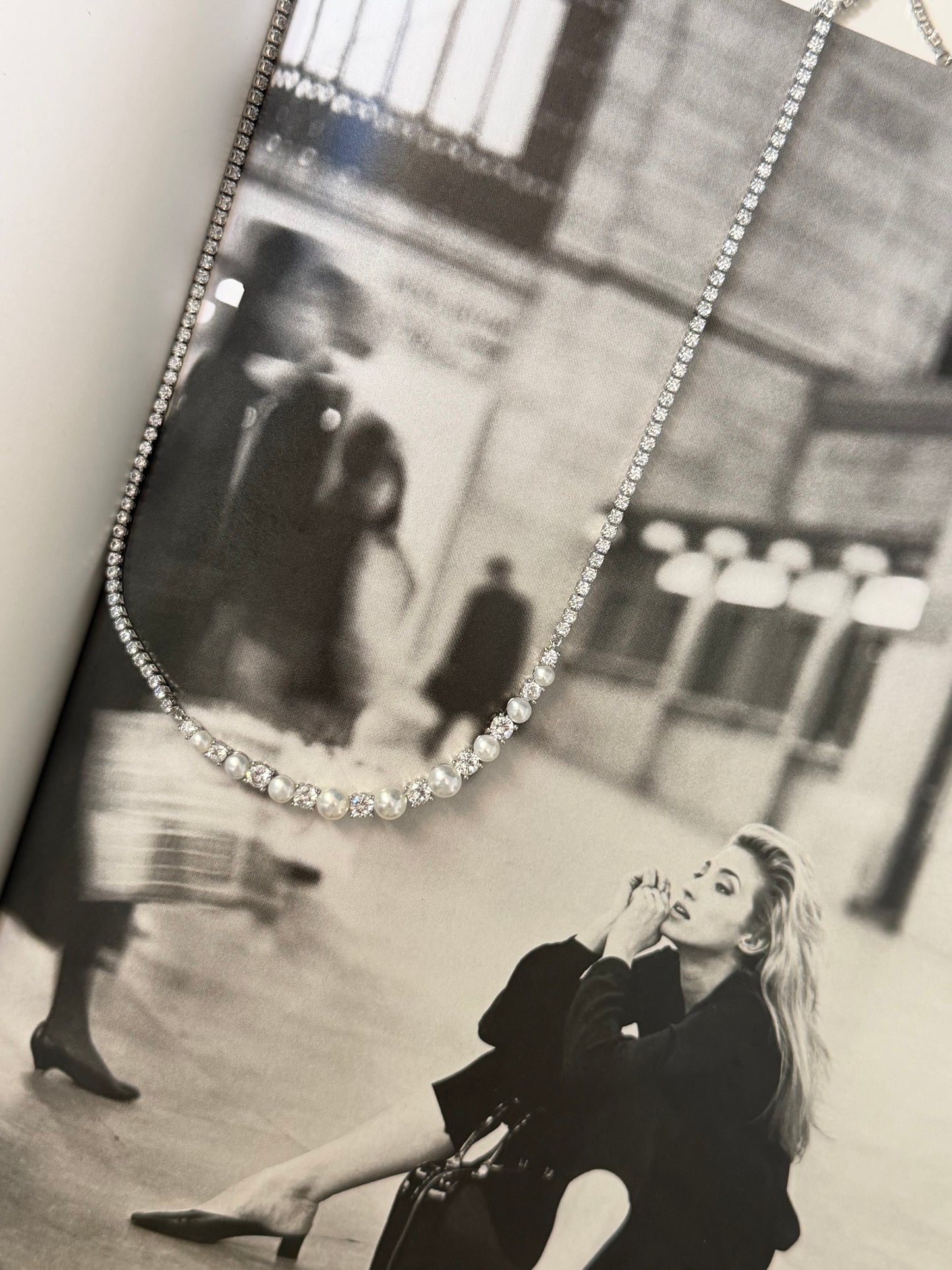 Lumière Pearl Tennis Necklace
