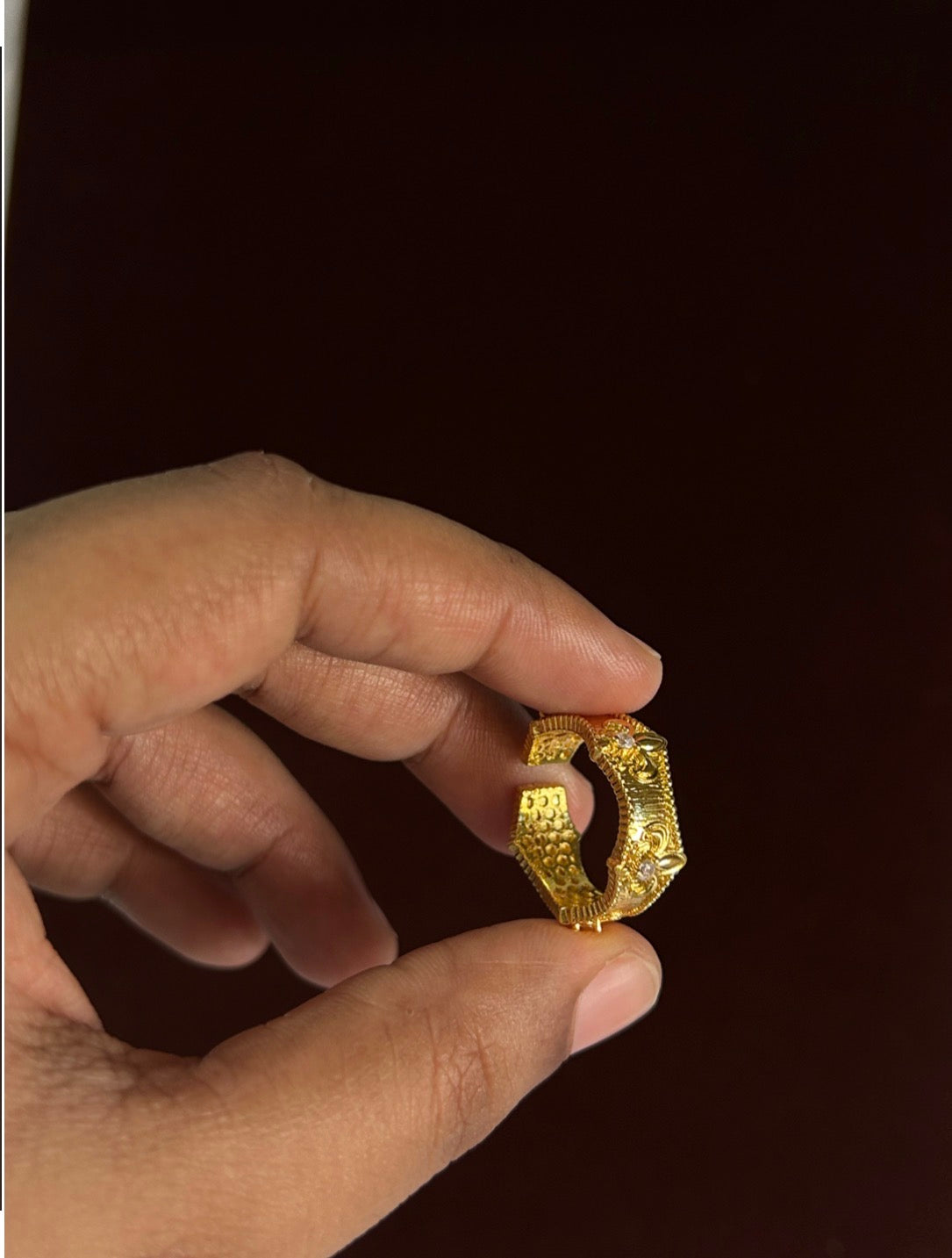 Fleur De Lis Cuff Ring
