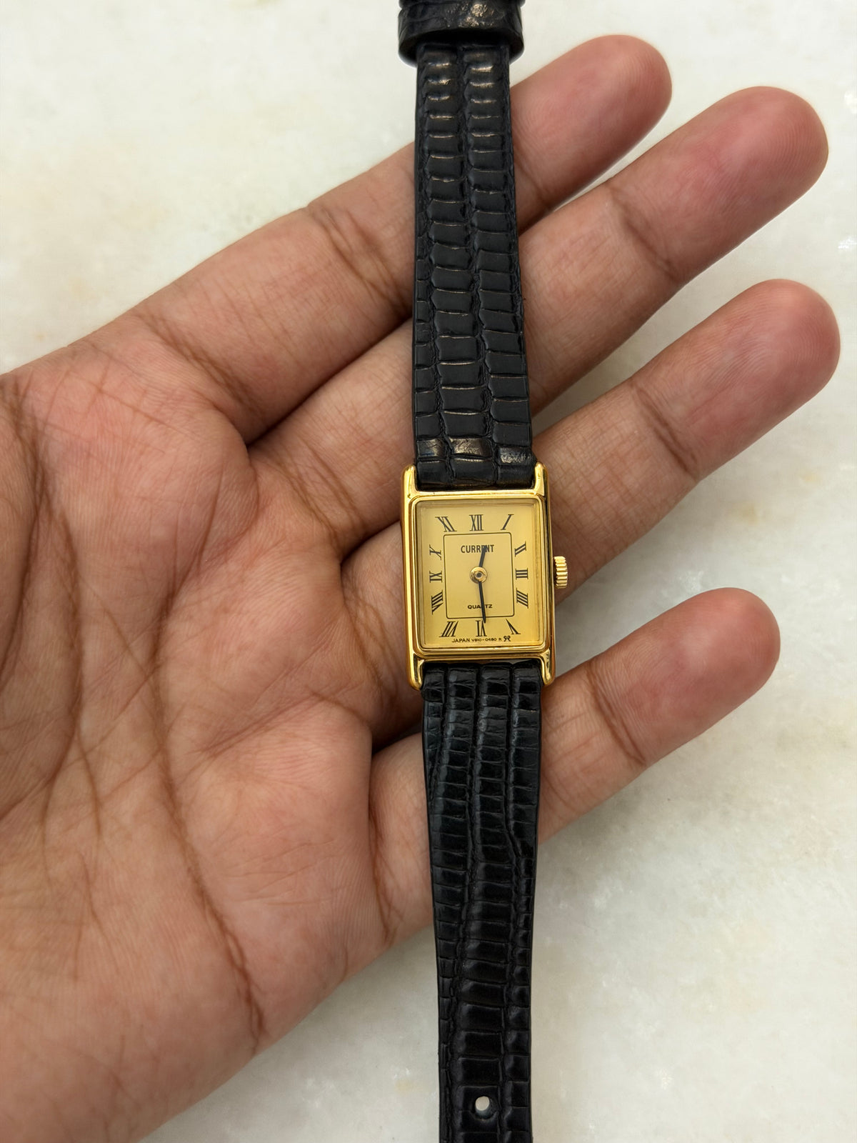 Vintage Current Quartz Tank Watch - 1980s