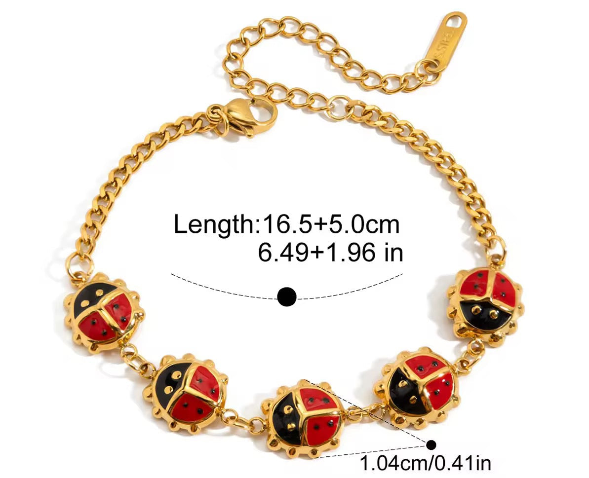 Ladybird Charm Bracelet