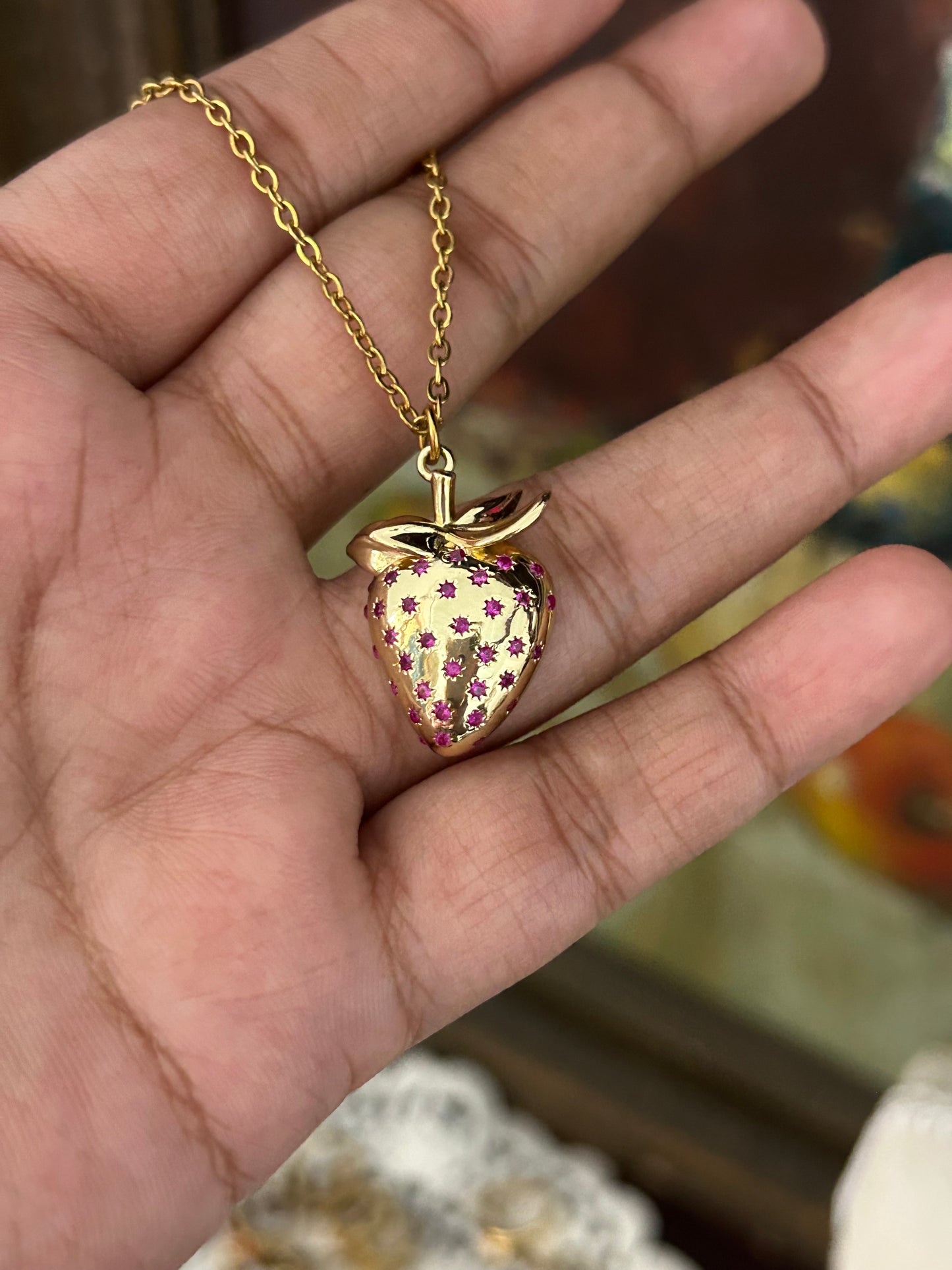 Strawberry Kiss Necklace