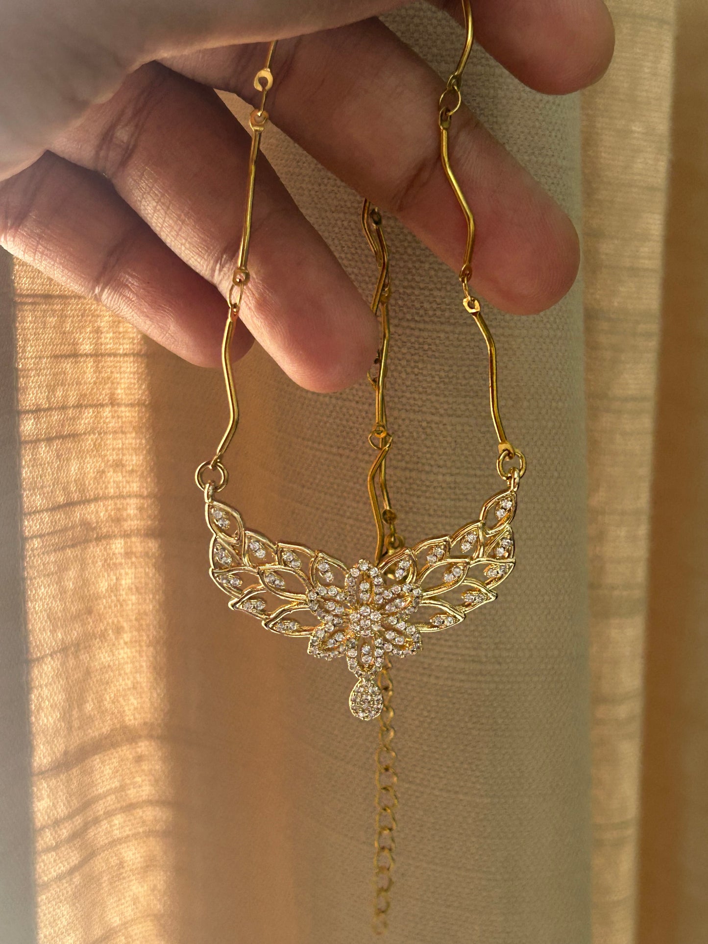 Livia Floral Wing Necklace