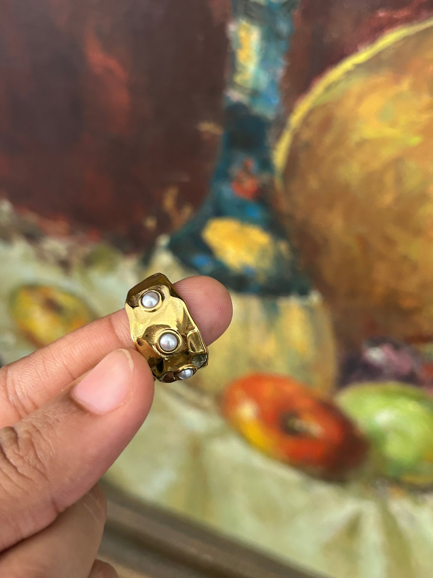 Vanilla Pearl Ring