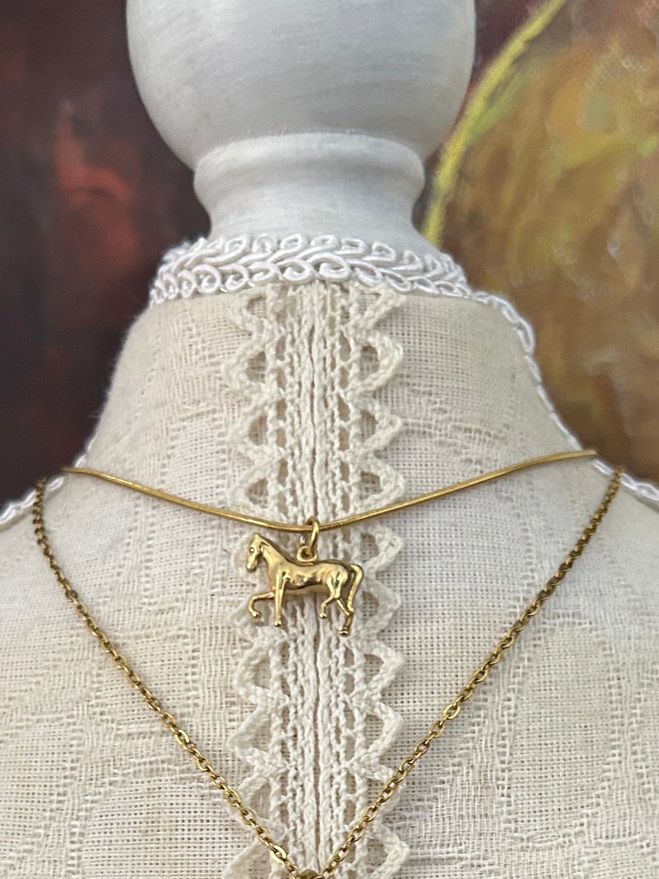 Fortune Horse Dainty Necklace