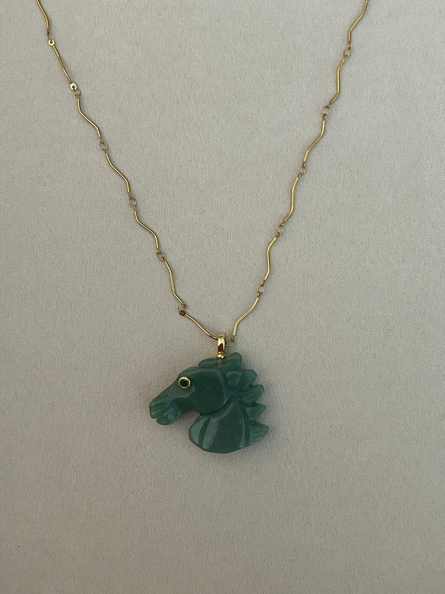 Horse Gemstone Necklace