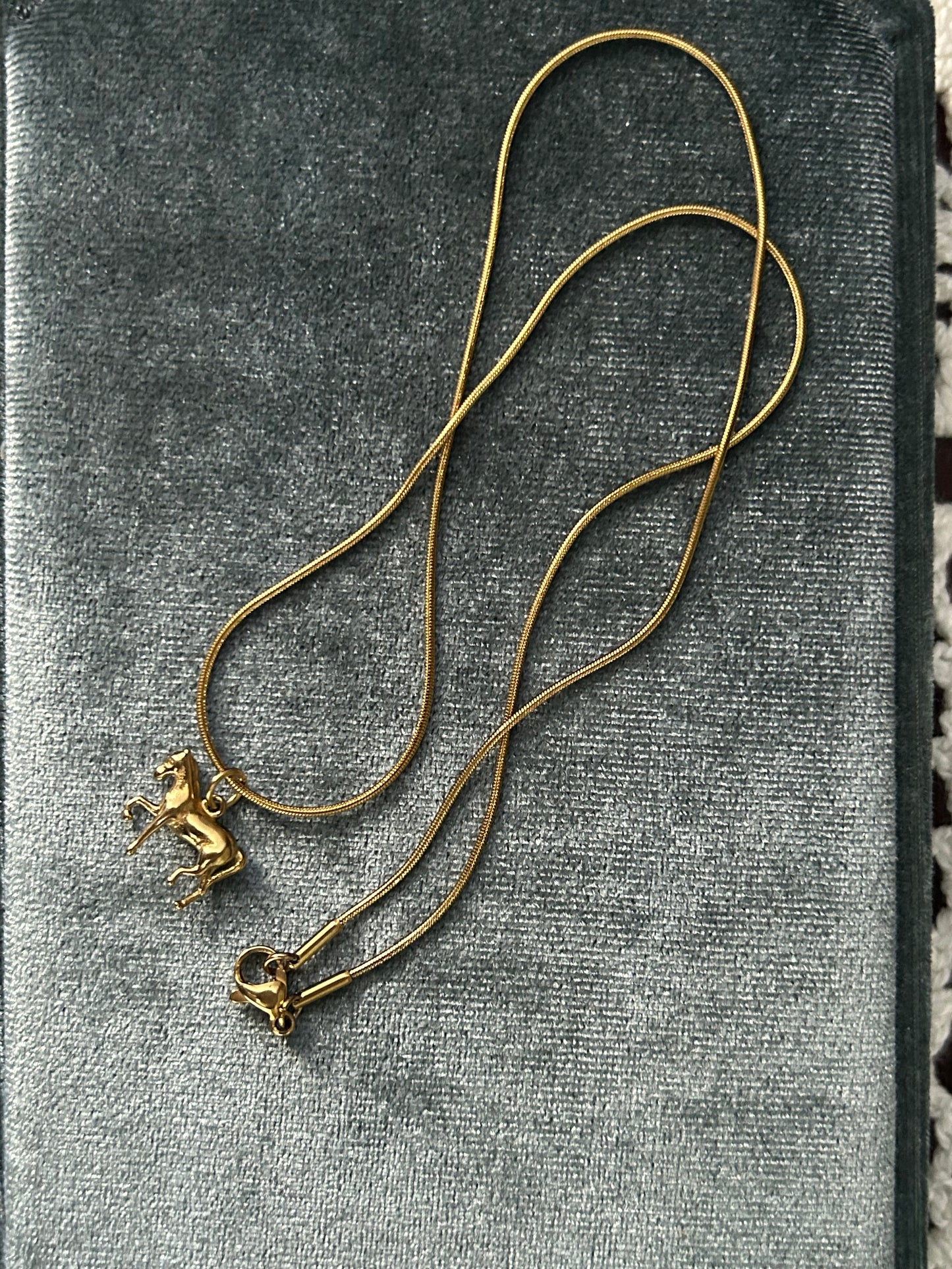 Fortune Horse Dainty Necklace