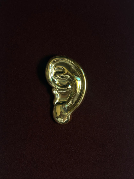 Sculpt Ear Stainless Steel Brooch