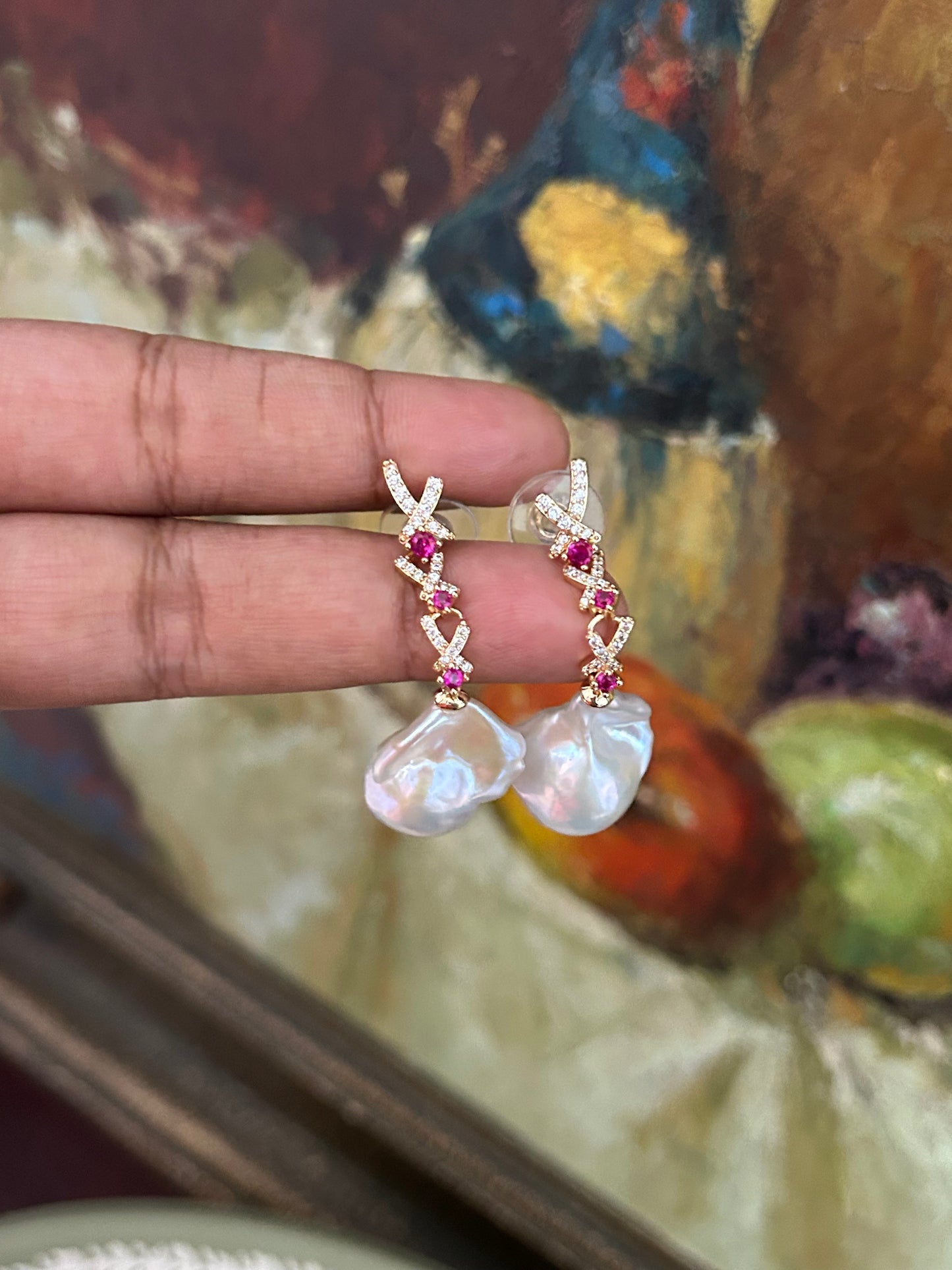 The Rosalind Pearl Earrings