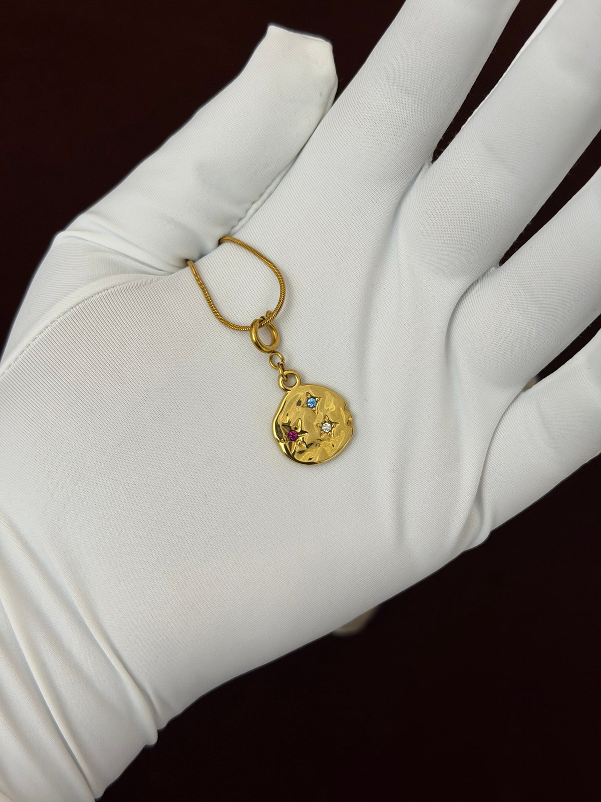 Sitara Spring Ring Charm Necklace