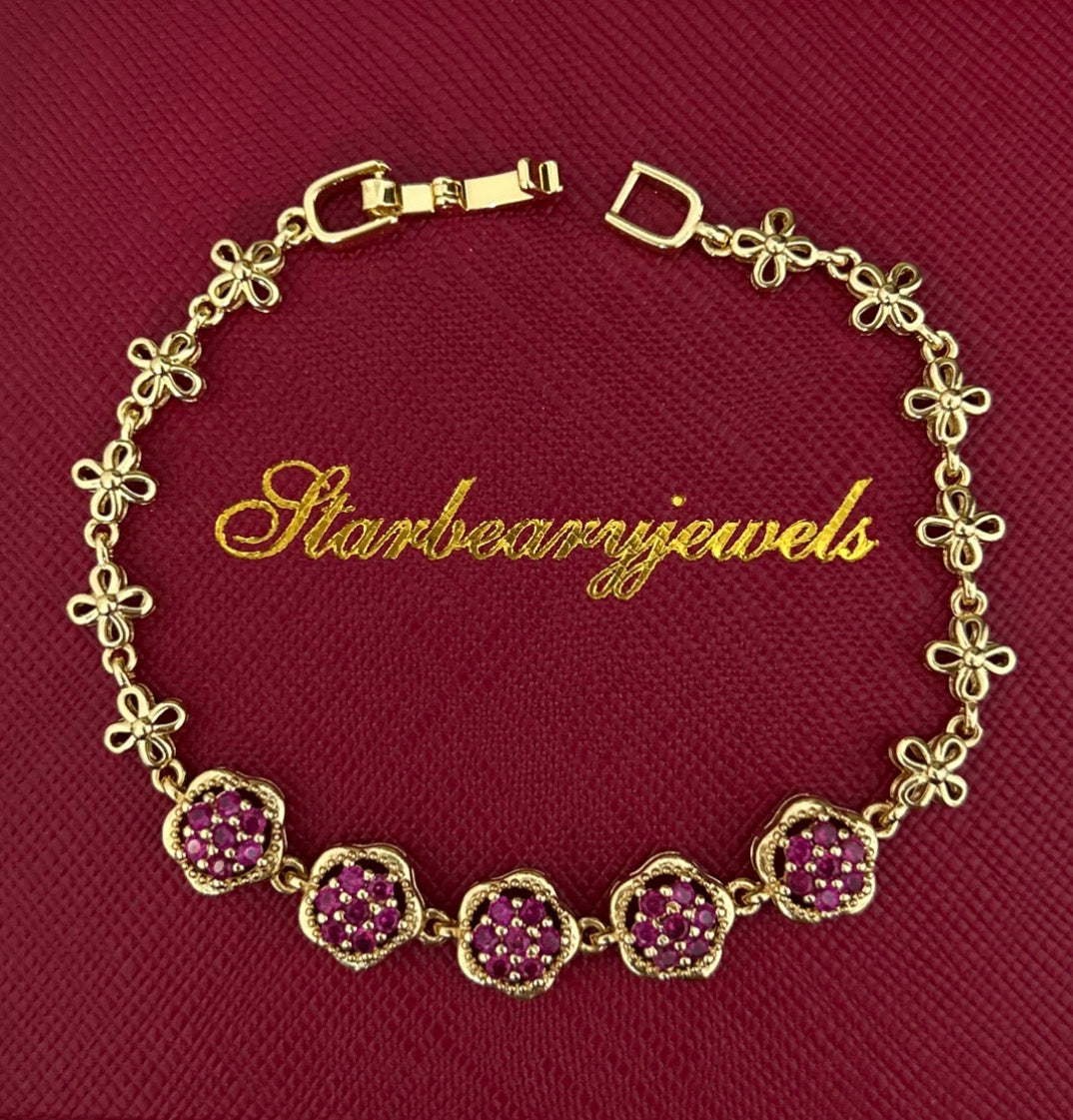 Ruby Rose Link Bracelet