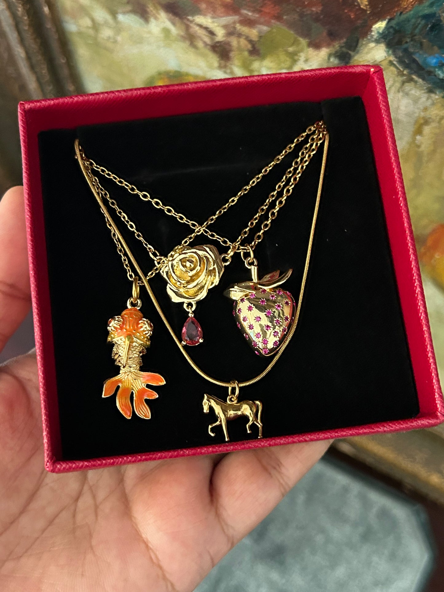 Strawberry Kiss Necklace