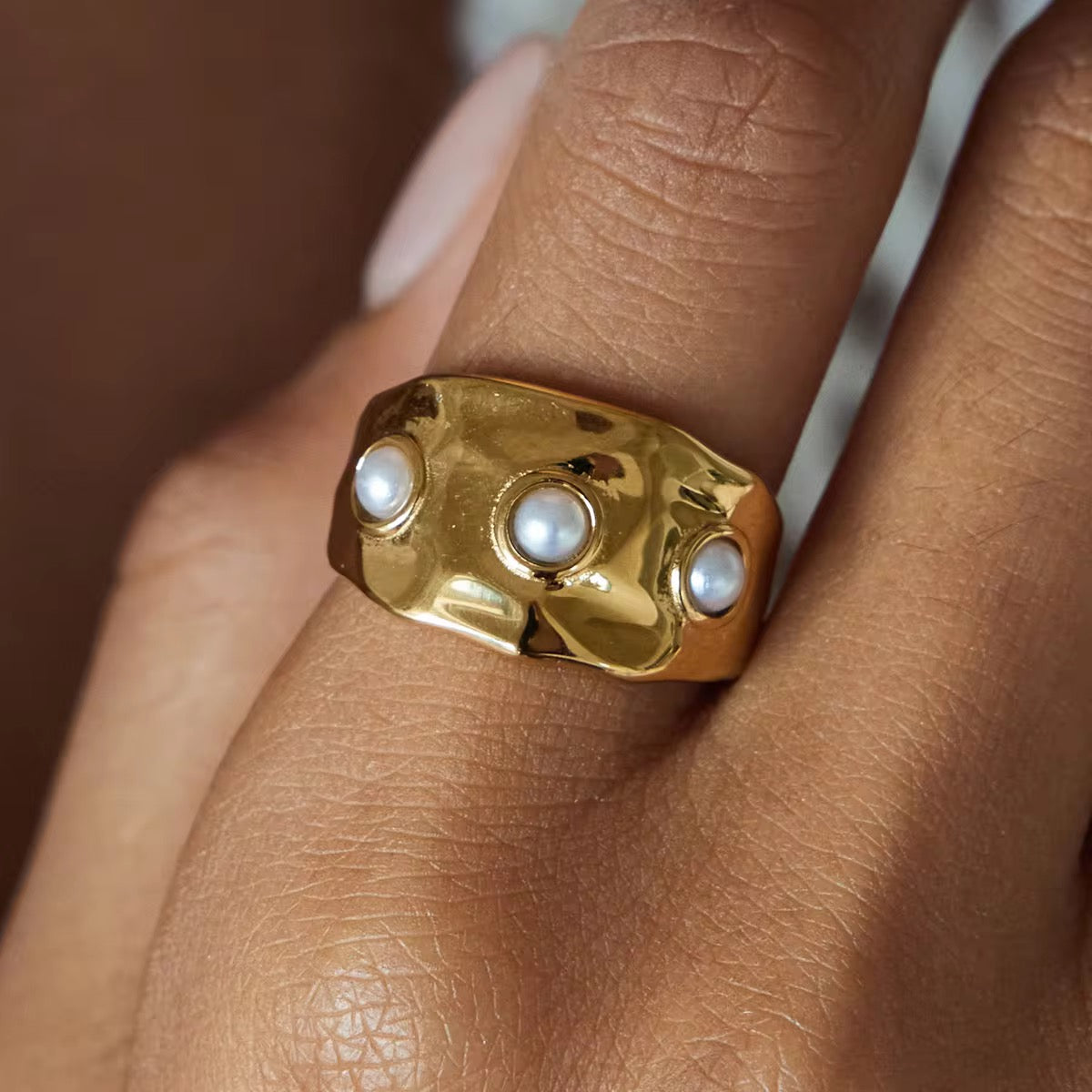 Vanilla Pearl Ring