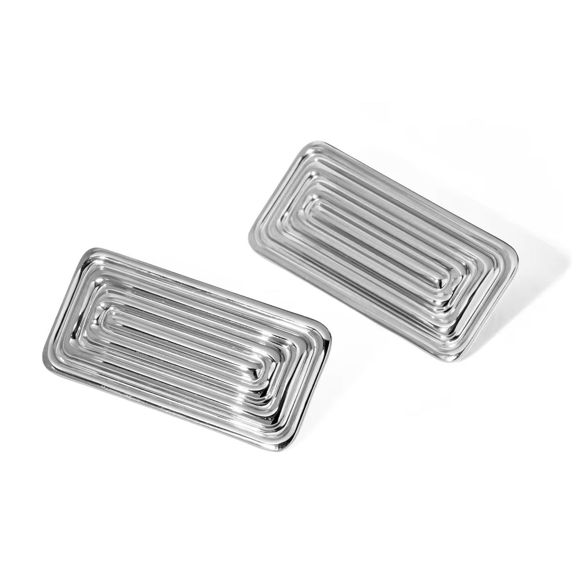 Maze Mirror Earrings