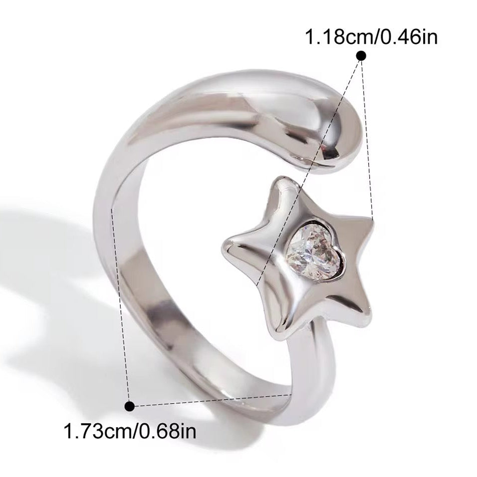 Wish Star Stainless Steel Ring