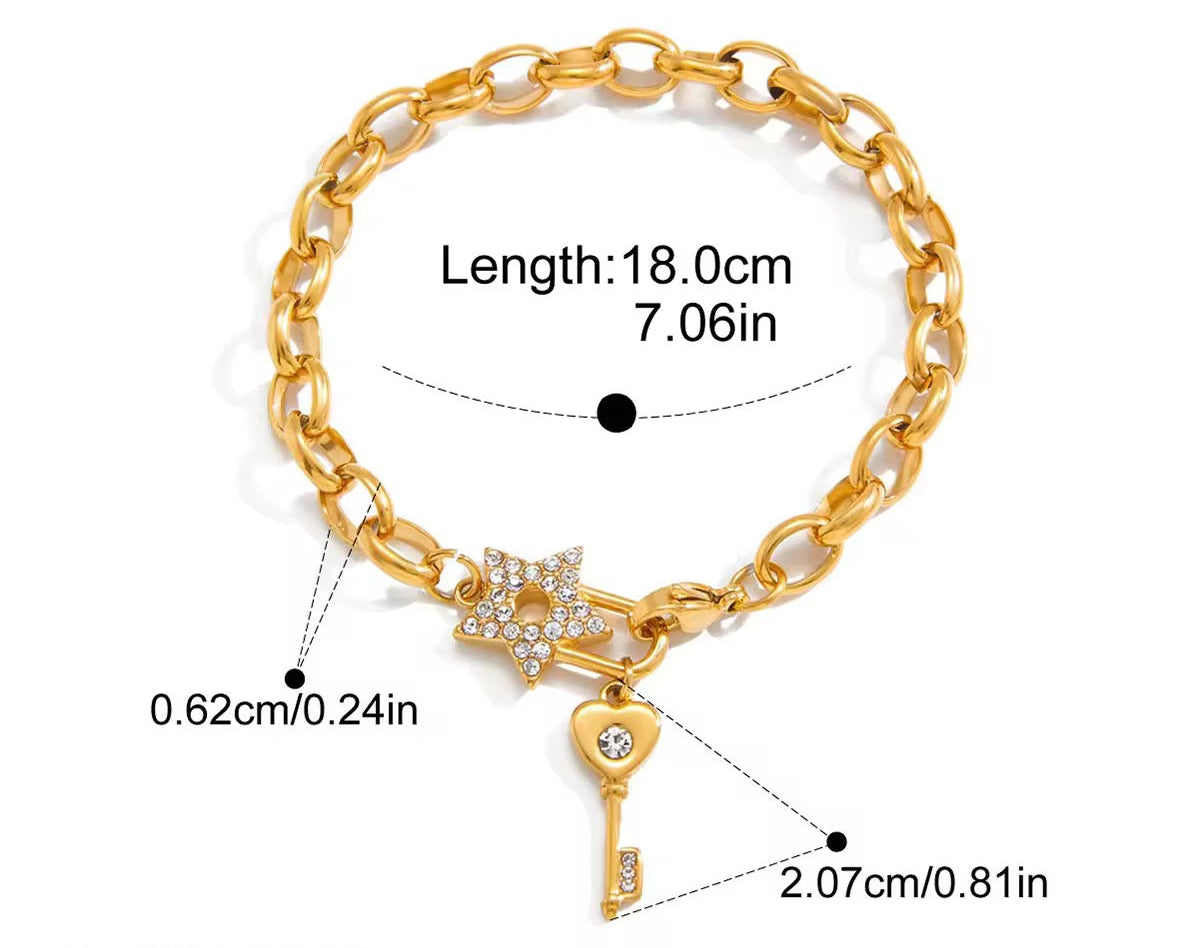 Starlock Charm Bracelet