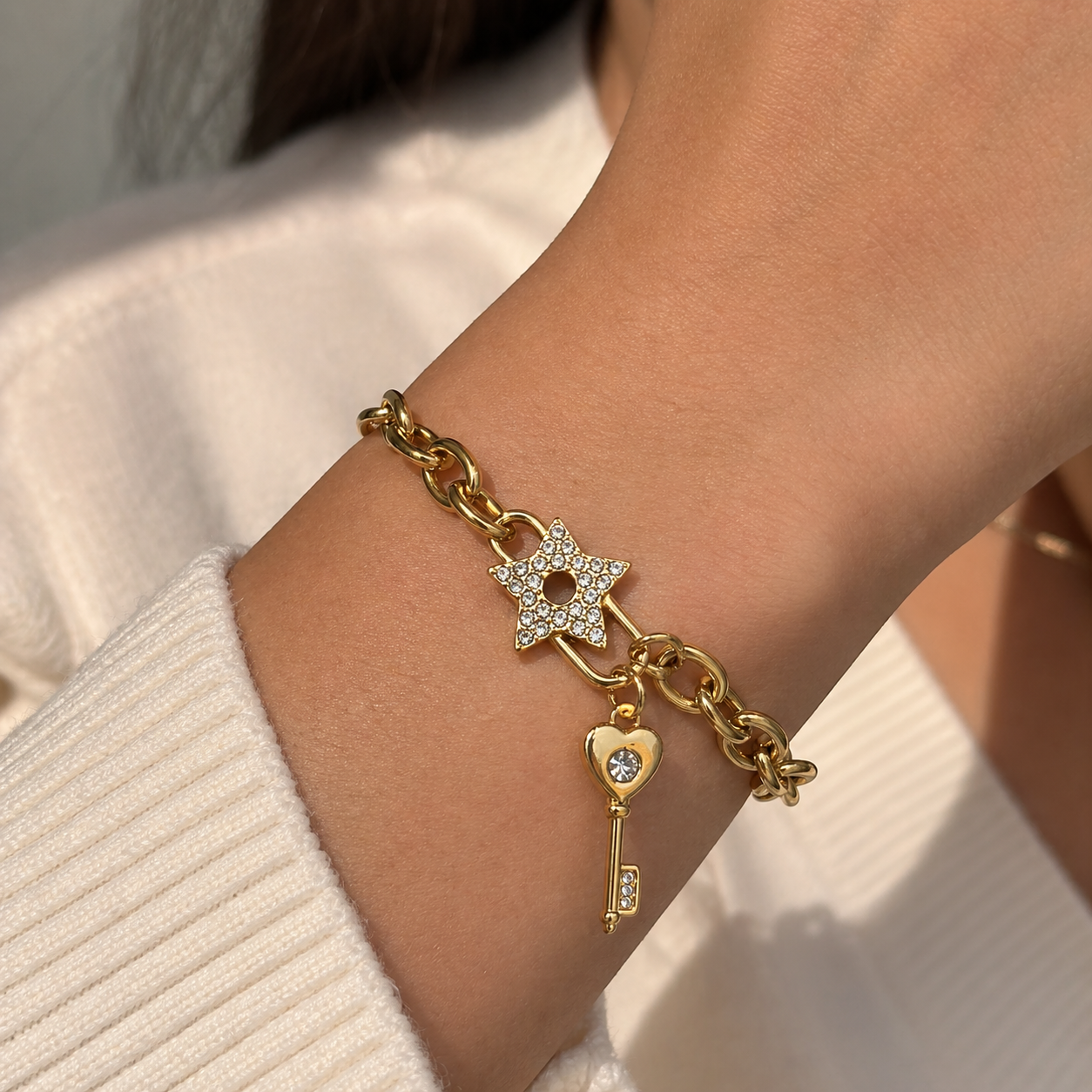 Starlock Charm Bracelet