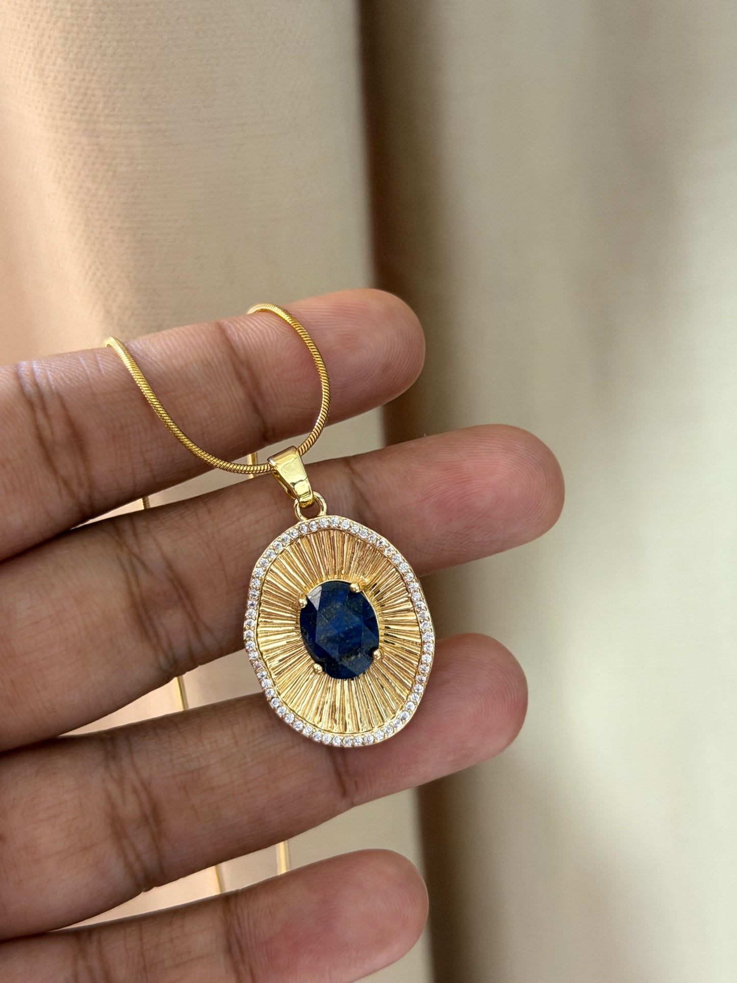 Helios Lapis Necklace