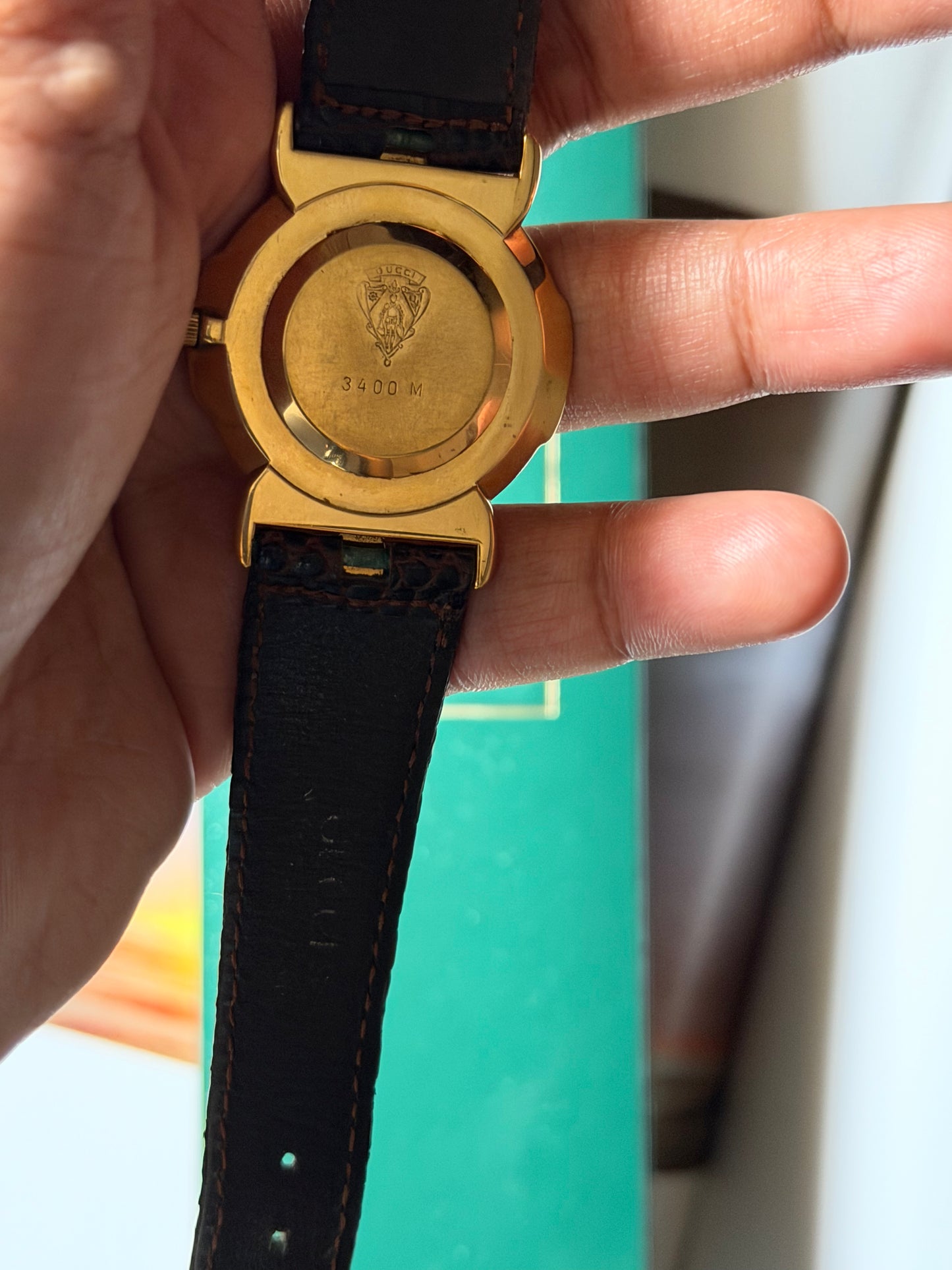 Vintage Gucci 3400M Quartz Watch With Original Strap & Box