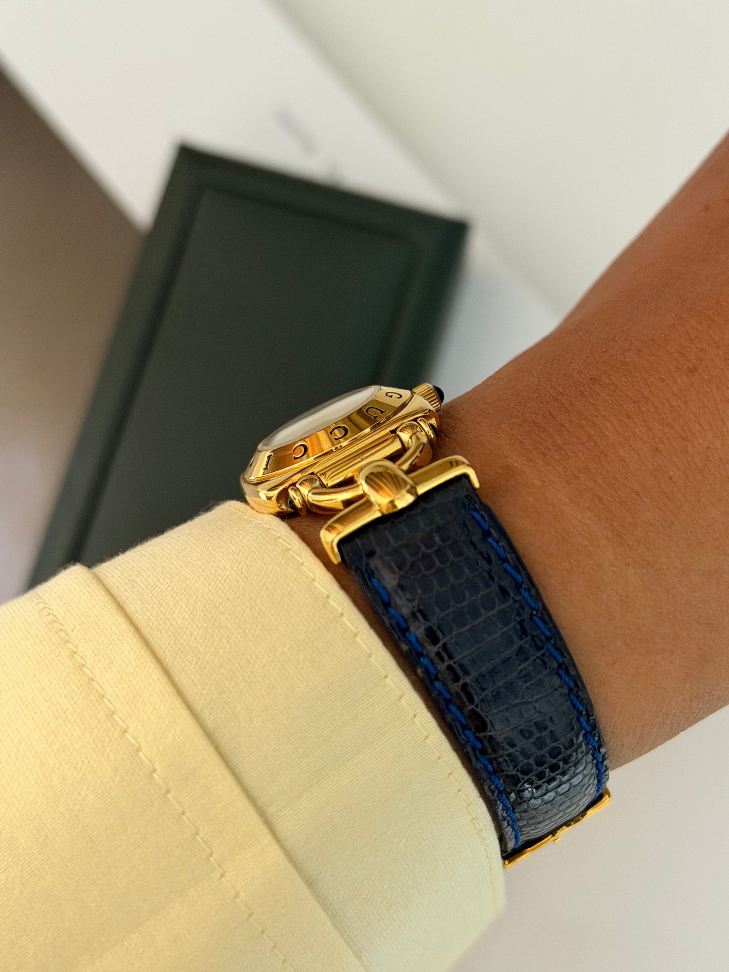 Vintage Gucci 6300L Horsebit Watch With Original Strap & Box