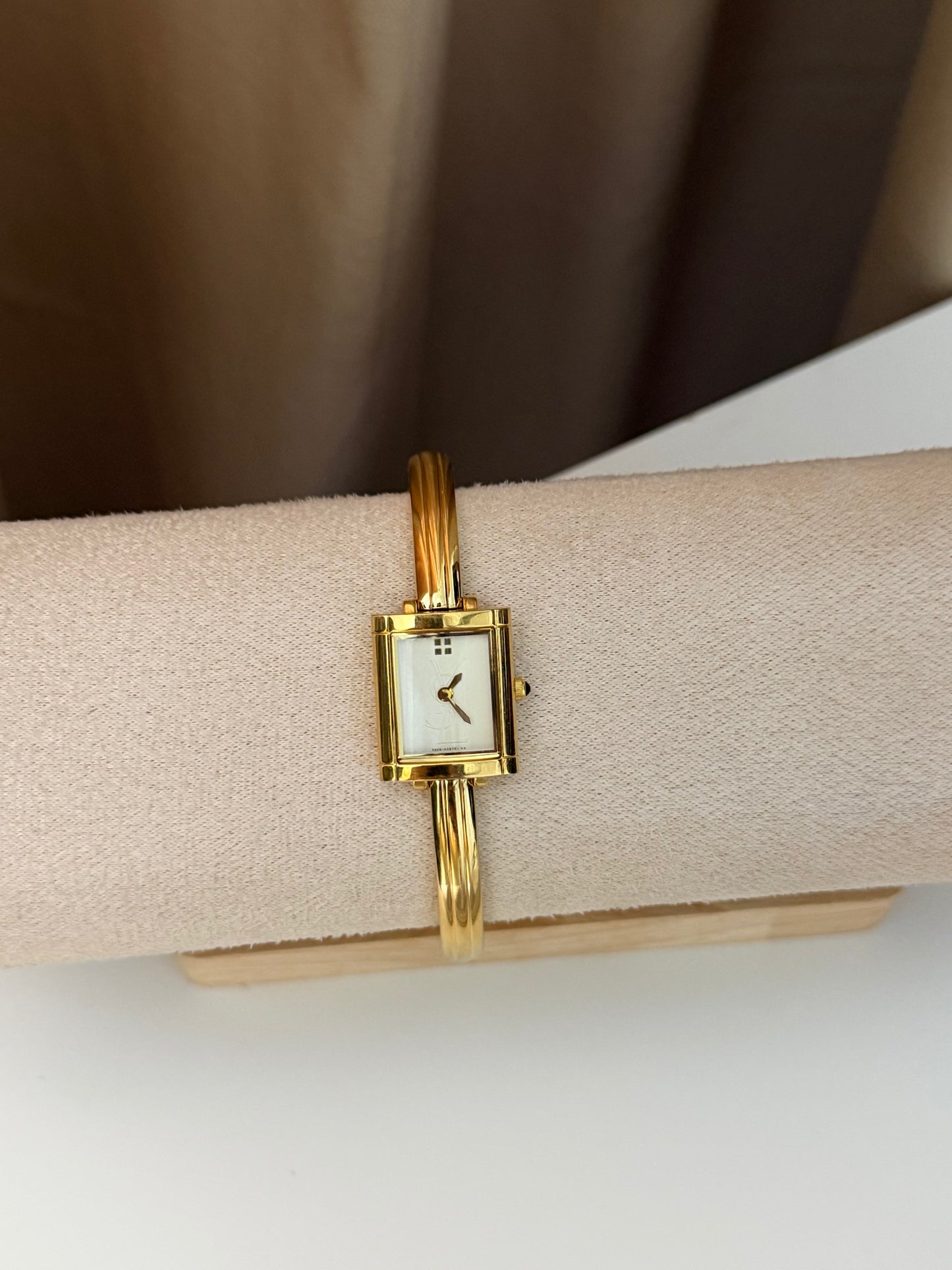 Vintage YSL Quartz Bangle Watch