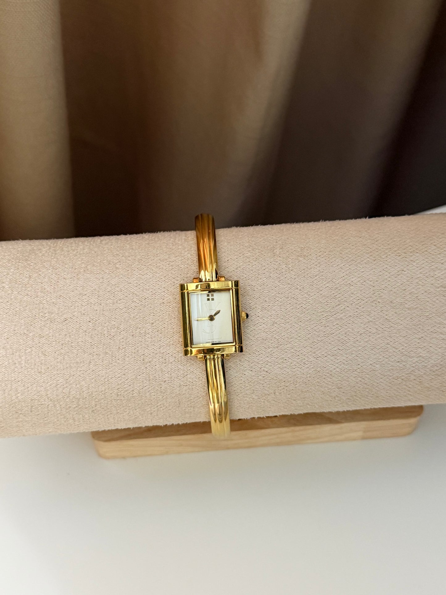 Vintage YSL Quartz Bangle Watch