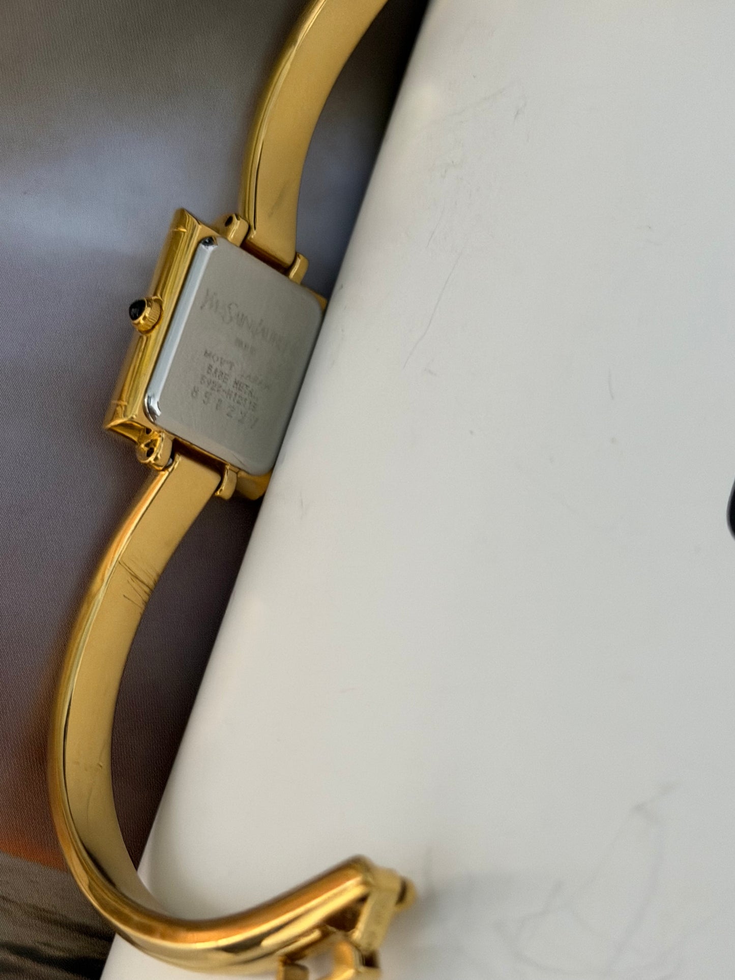 Vintage YSL Quartz Bangle Watch