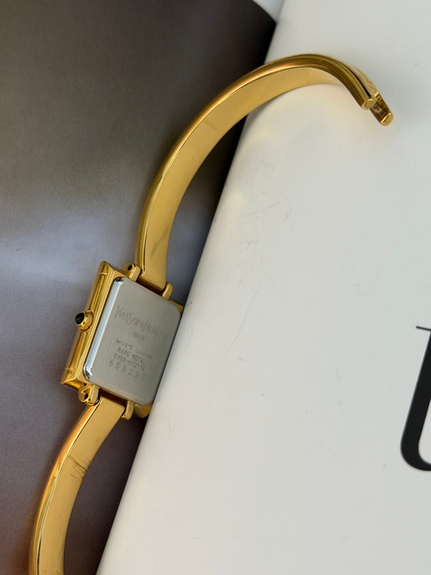 Vintage YSL Quartz Bangle Watch