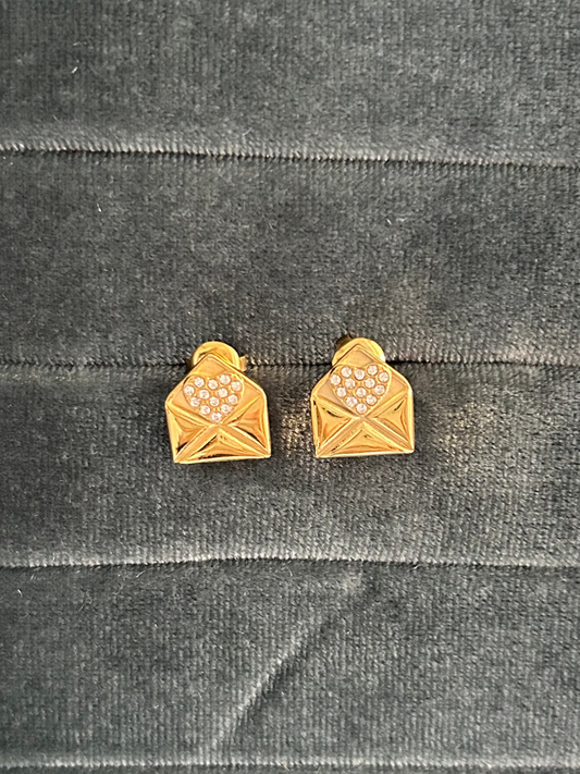 Love Letter Zircon Earrings