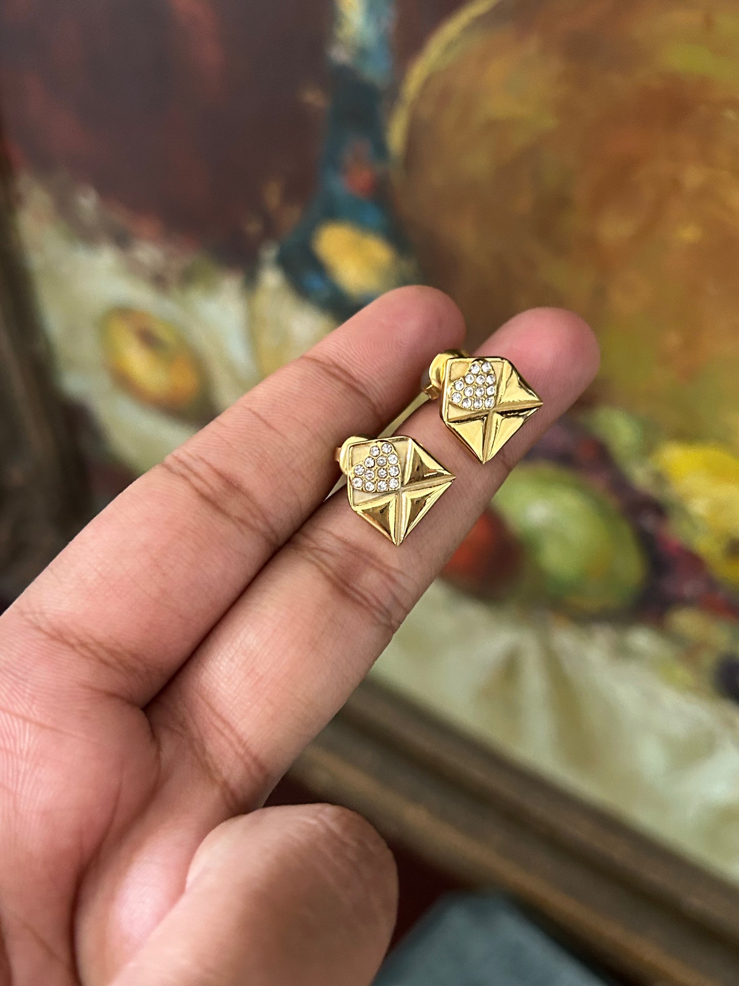 Love Letter Zircon Earrings