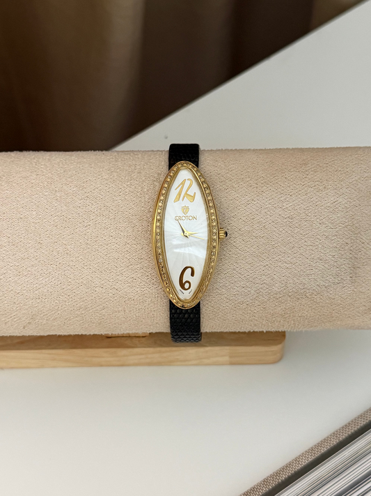 Croton Diamond Bezel Quartz Watch