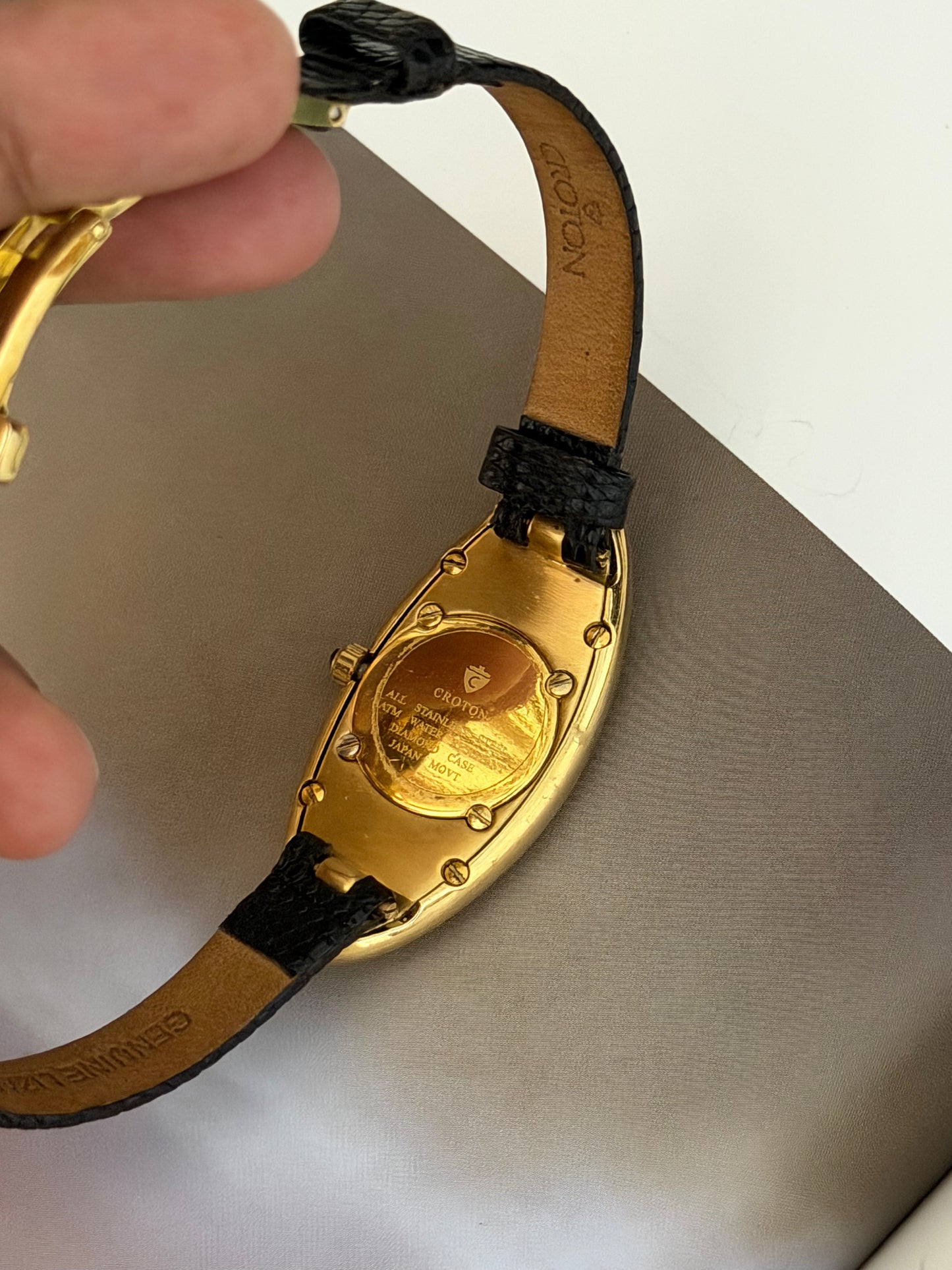 Croton Diamond Bezel Quartz Watch