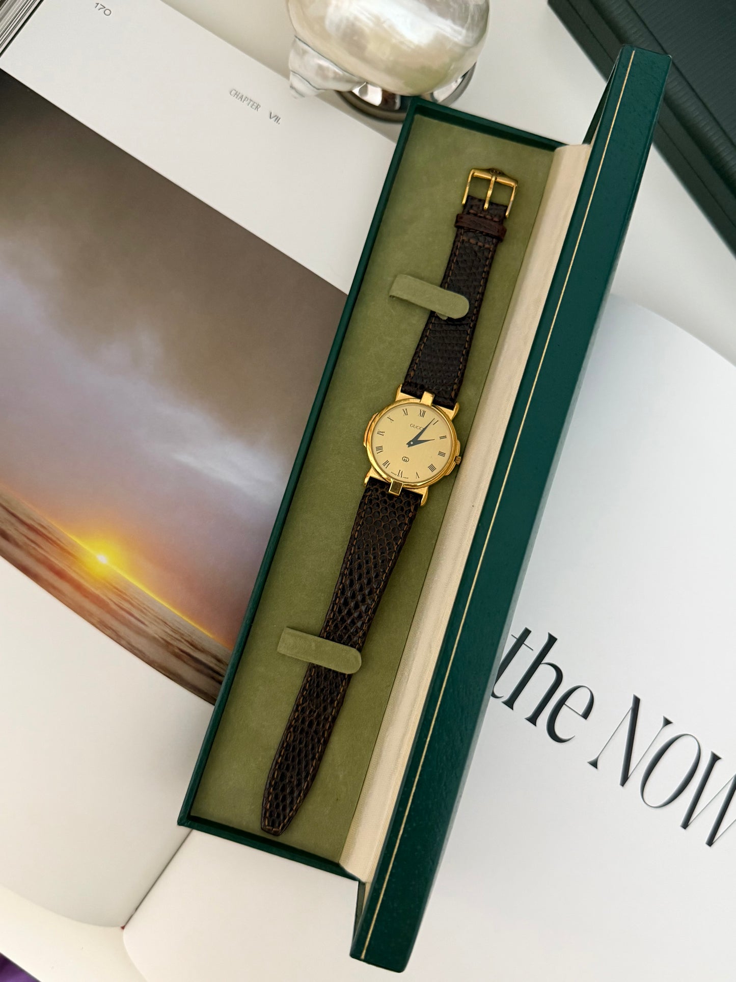 Vintage Gucci 3400M Quartz Watch With Original Strap & Box