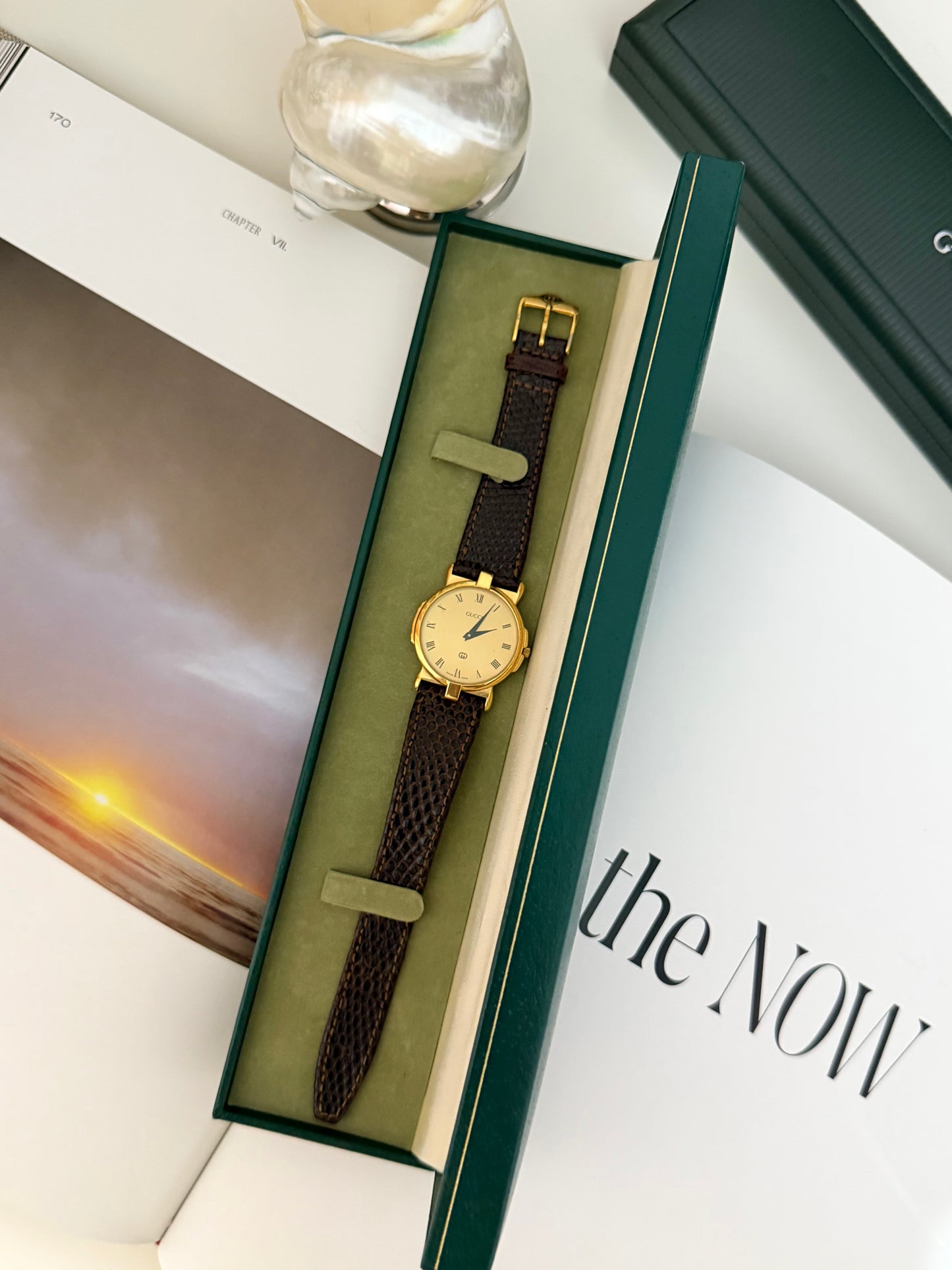 Vintage Gucci 3400M Quartz Watch With Original Strap & Box