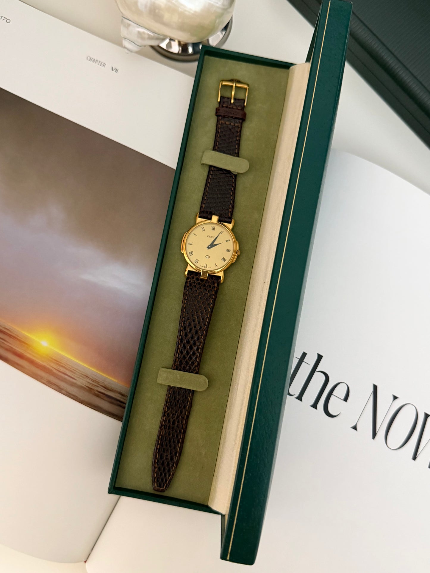 Vintage Gucci 3400M Quartz Watch With Original Strap & Box