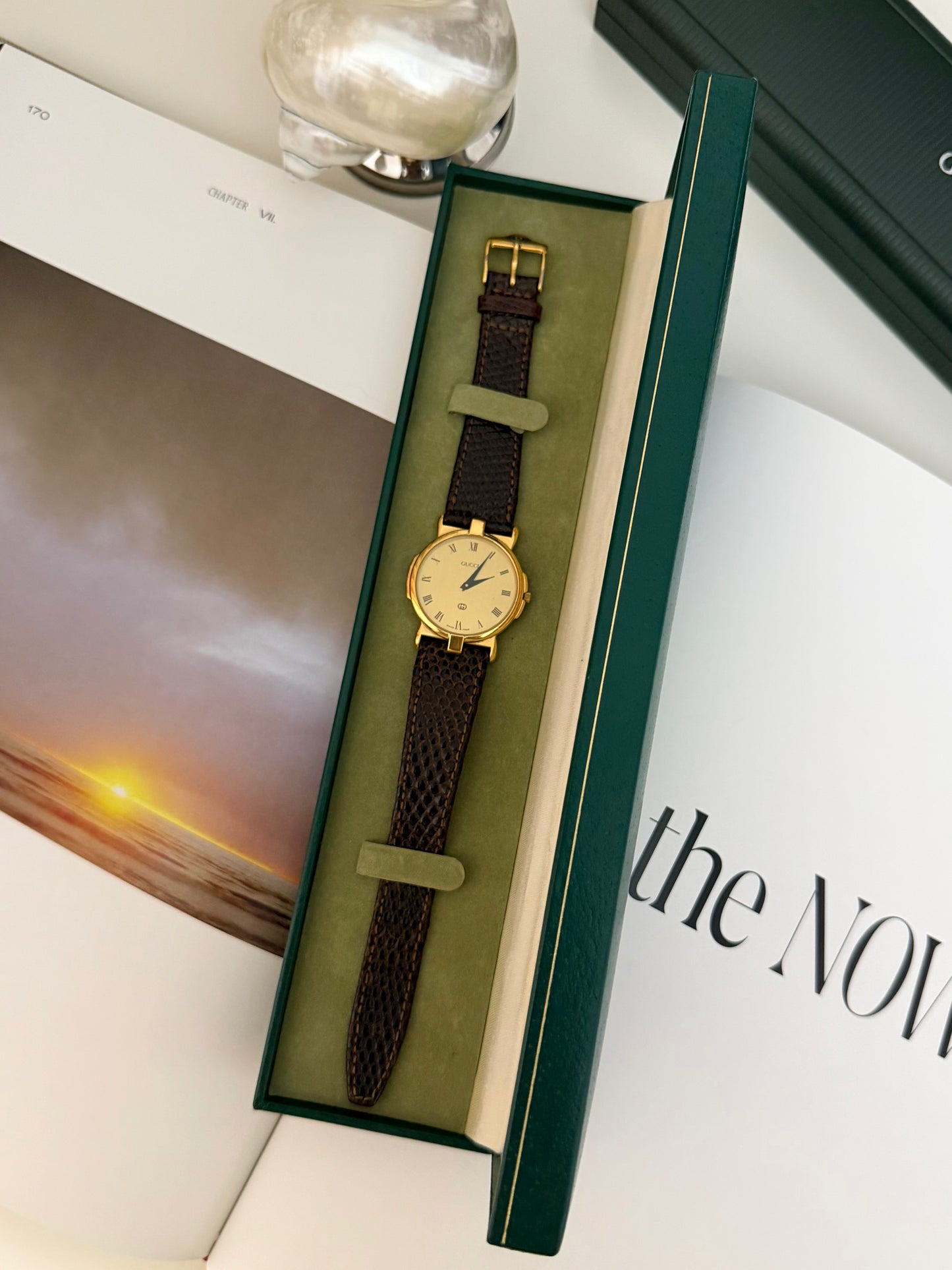 Vintage Gucci 3400M Quartz Watch With Original Strap & Box