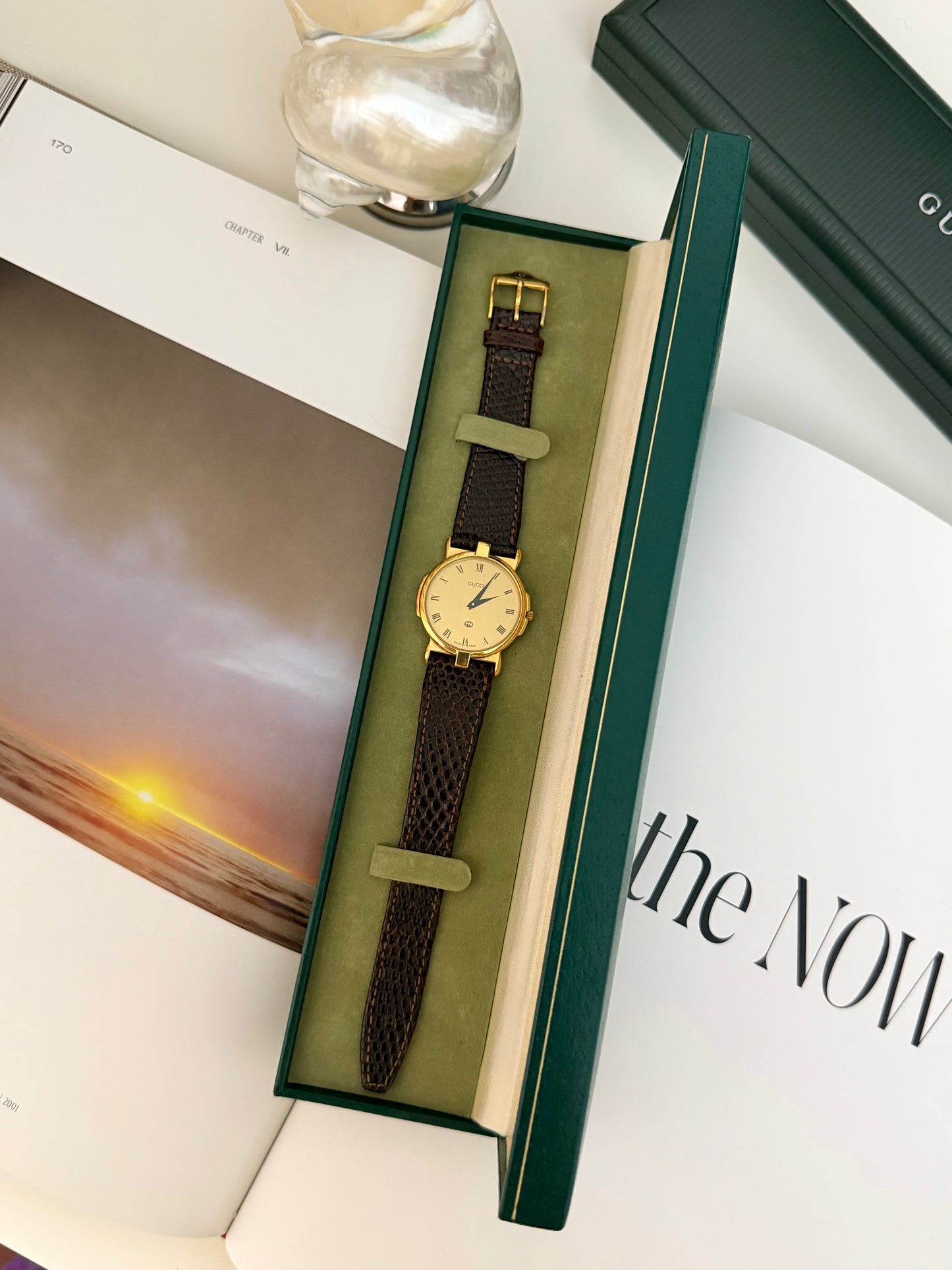 Vintage Gucci 3400M Quartz Watch With Original Strap & Box