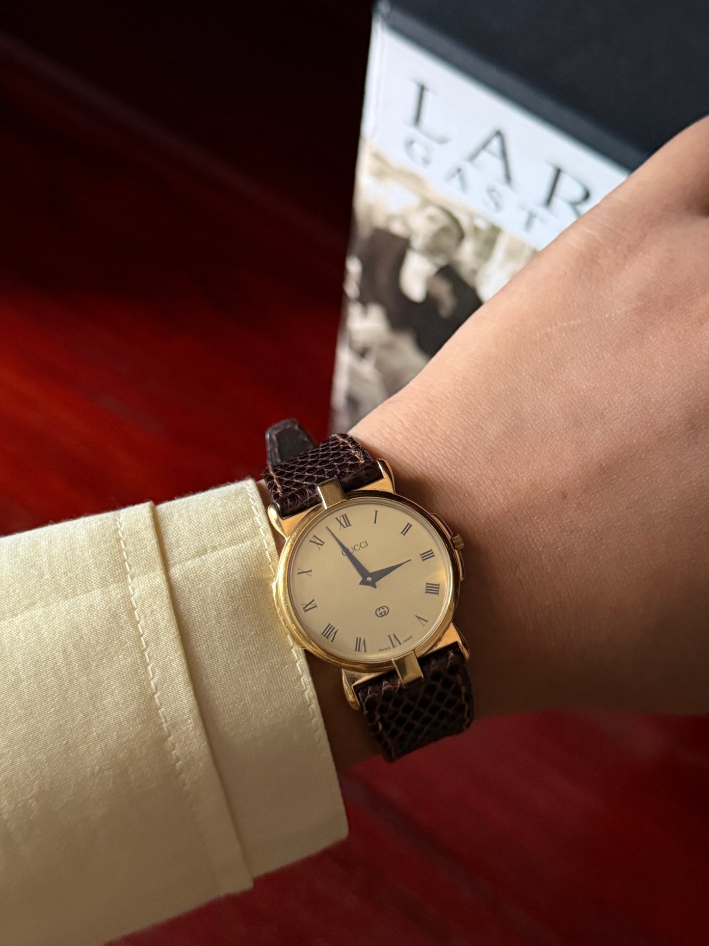 Vintage Gucci 3400M Quartz Watch With Original Strap & Box