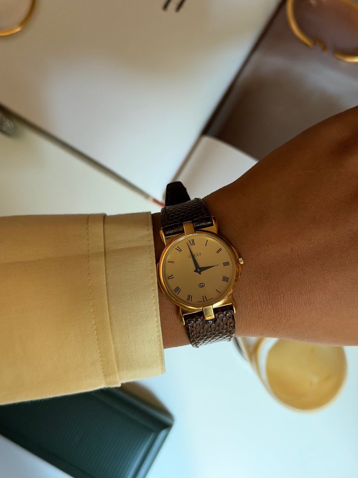 Vintage Gucci 3400M Quartz Watch With Original Strap & Box