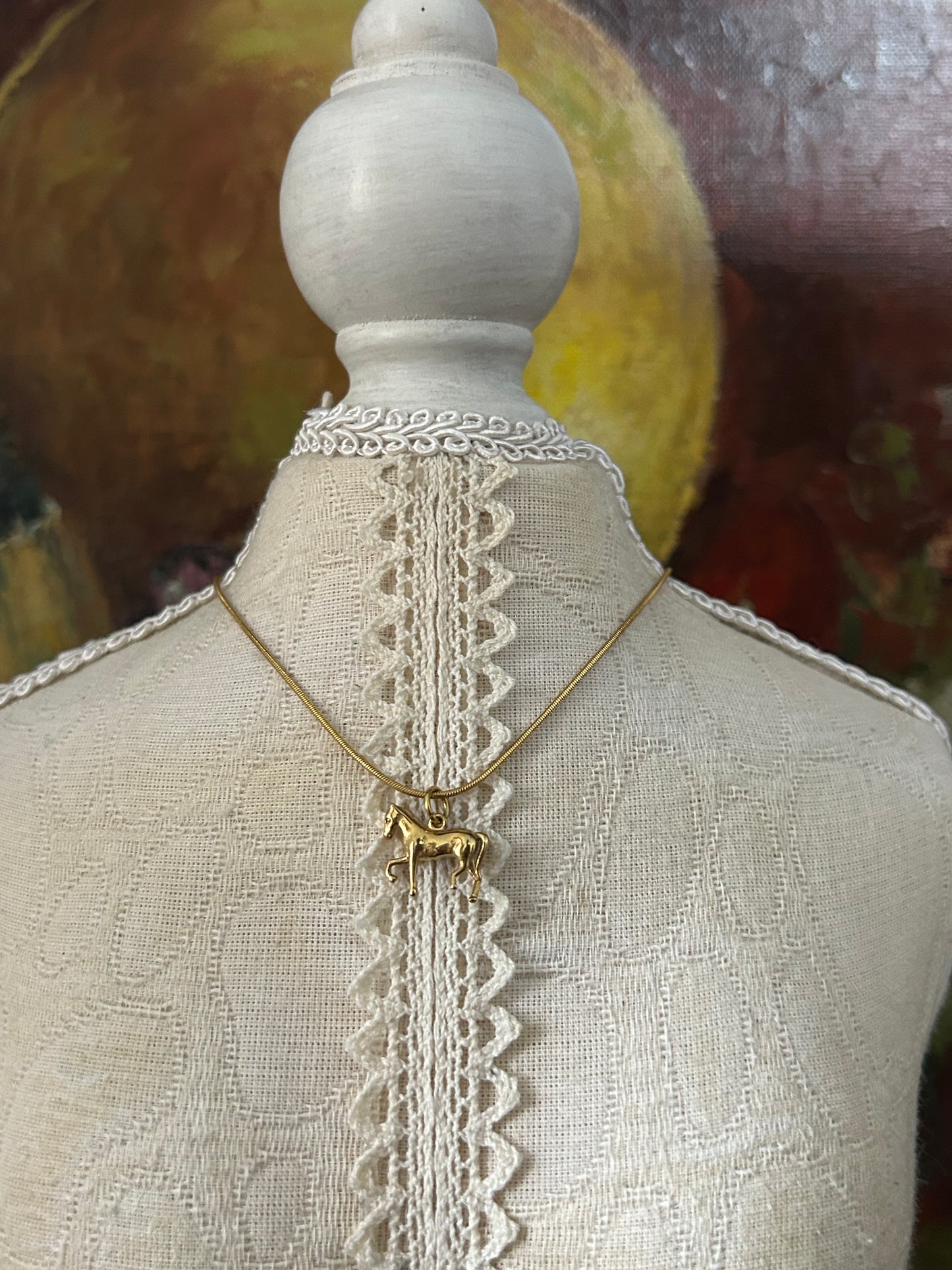 Fortune Horse Dainty Necklace