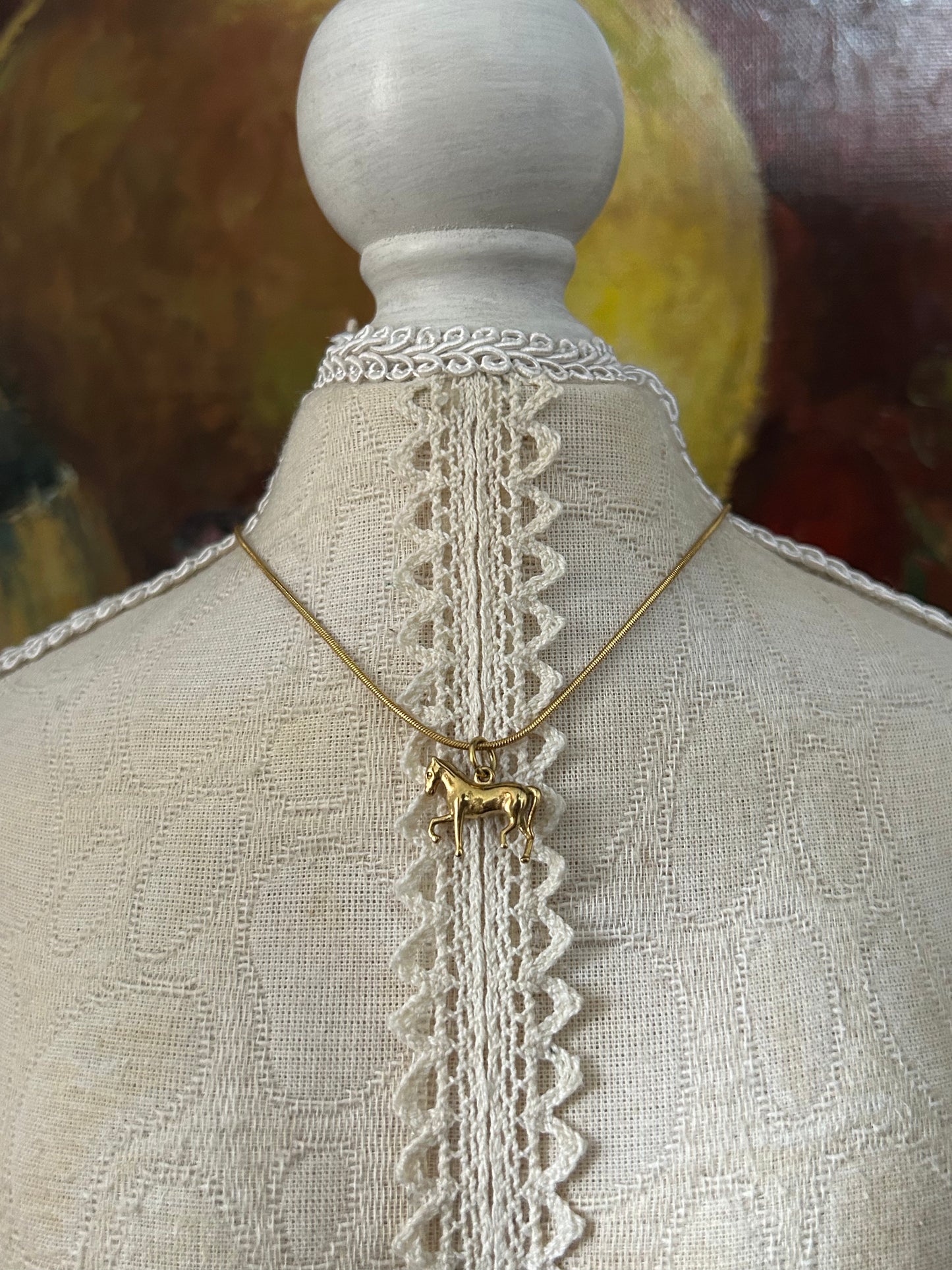 Fortune Horse Dainty Necklace