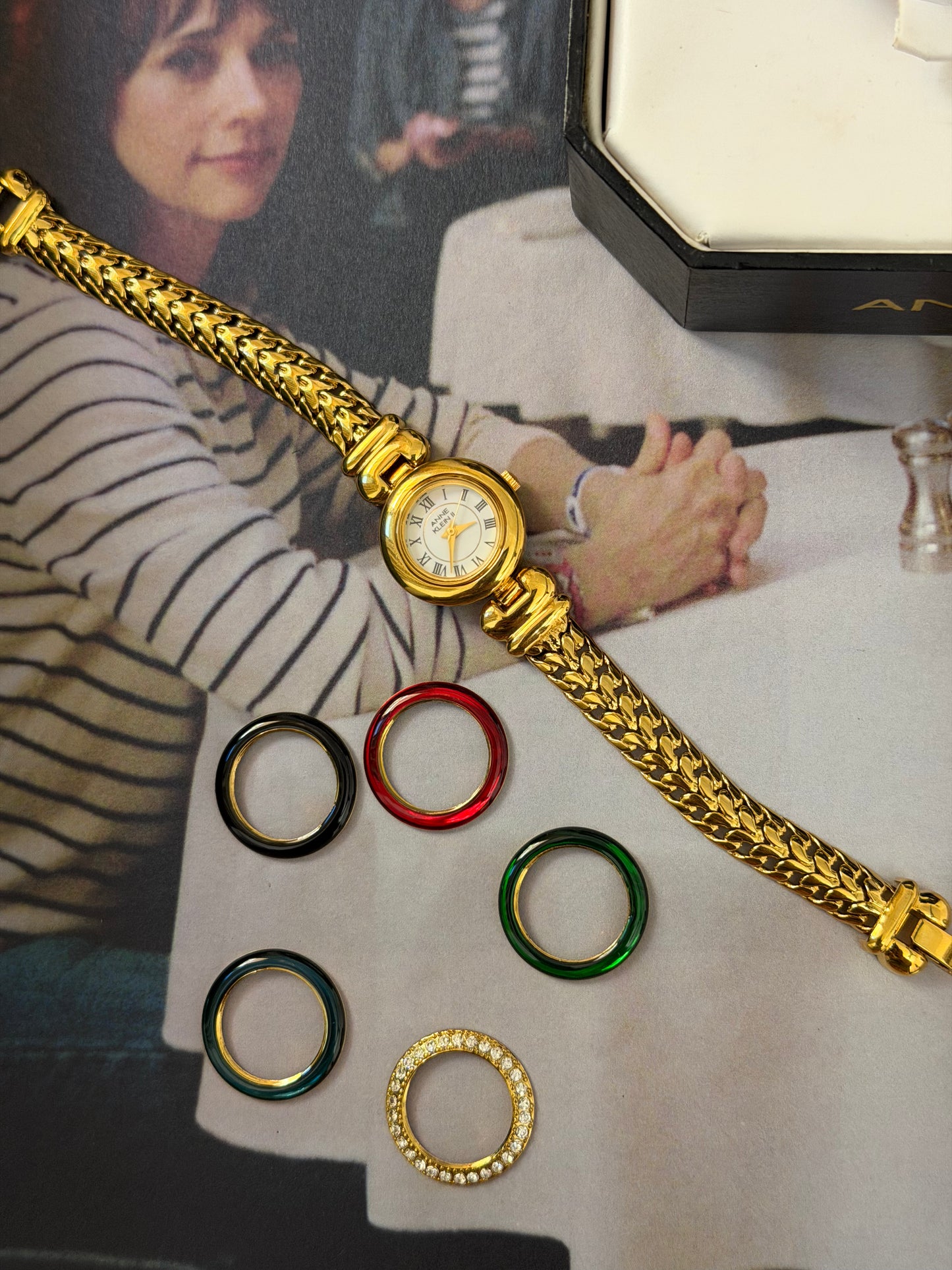 Vintage Anne Klein Interchangeable Bezel Watch