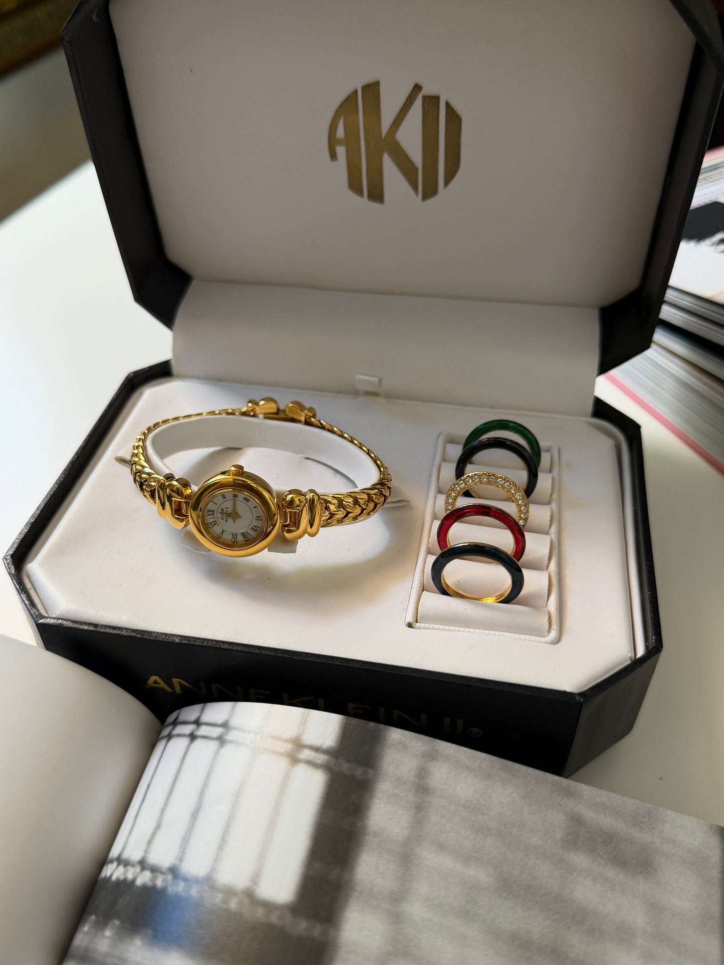 Vintage Anne Klein Interchangeable Bezel Watch