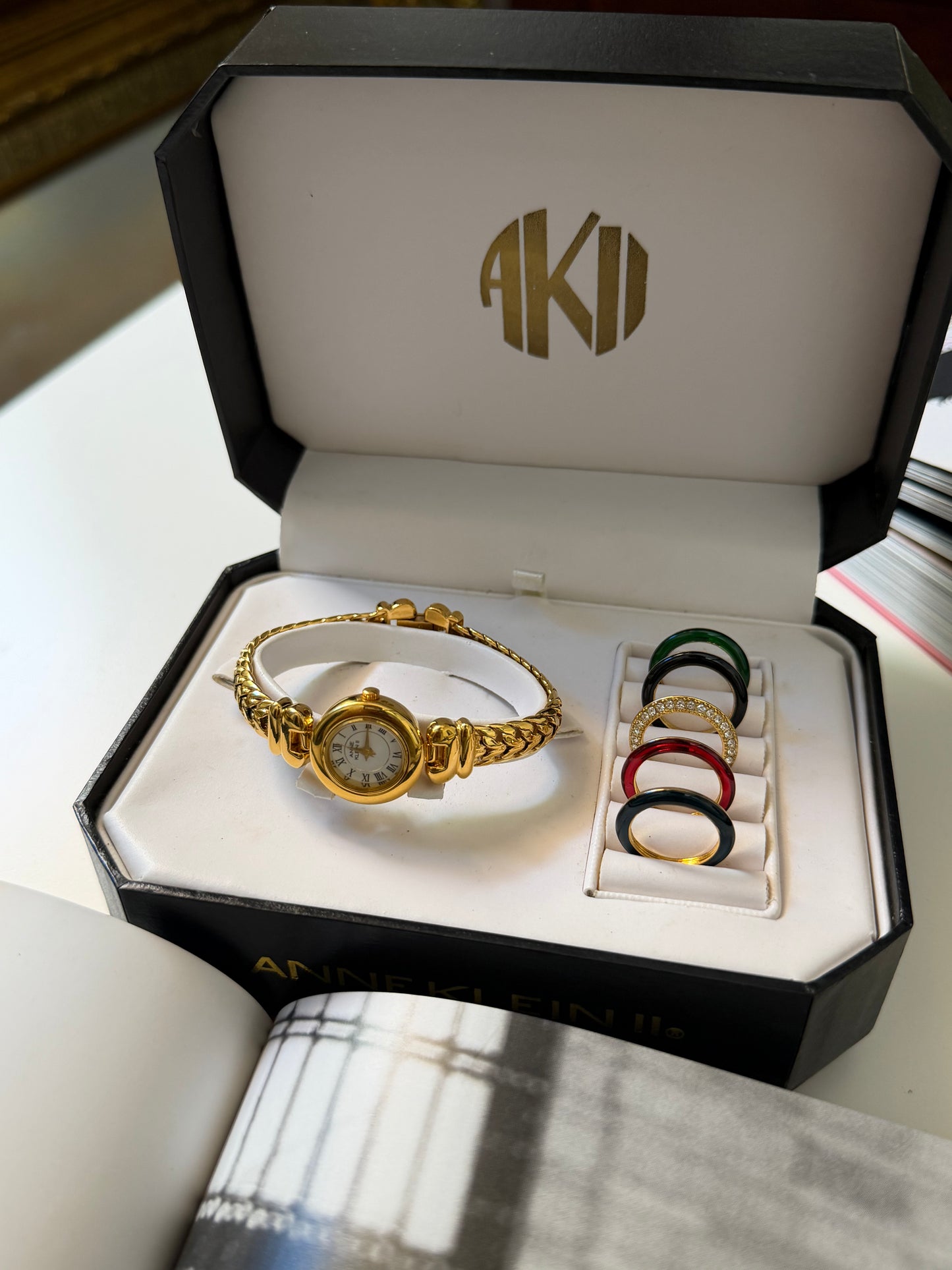 Vintage Anne Klein Interchangeable Bezel Watch
