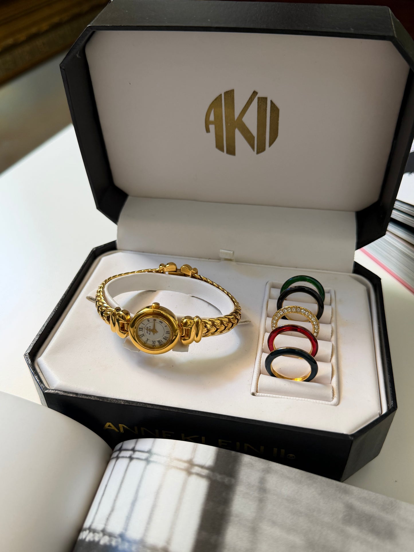 Vintage Anne Klein Interchangeable Bezel Watch
