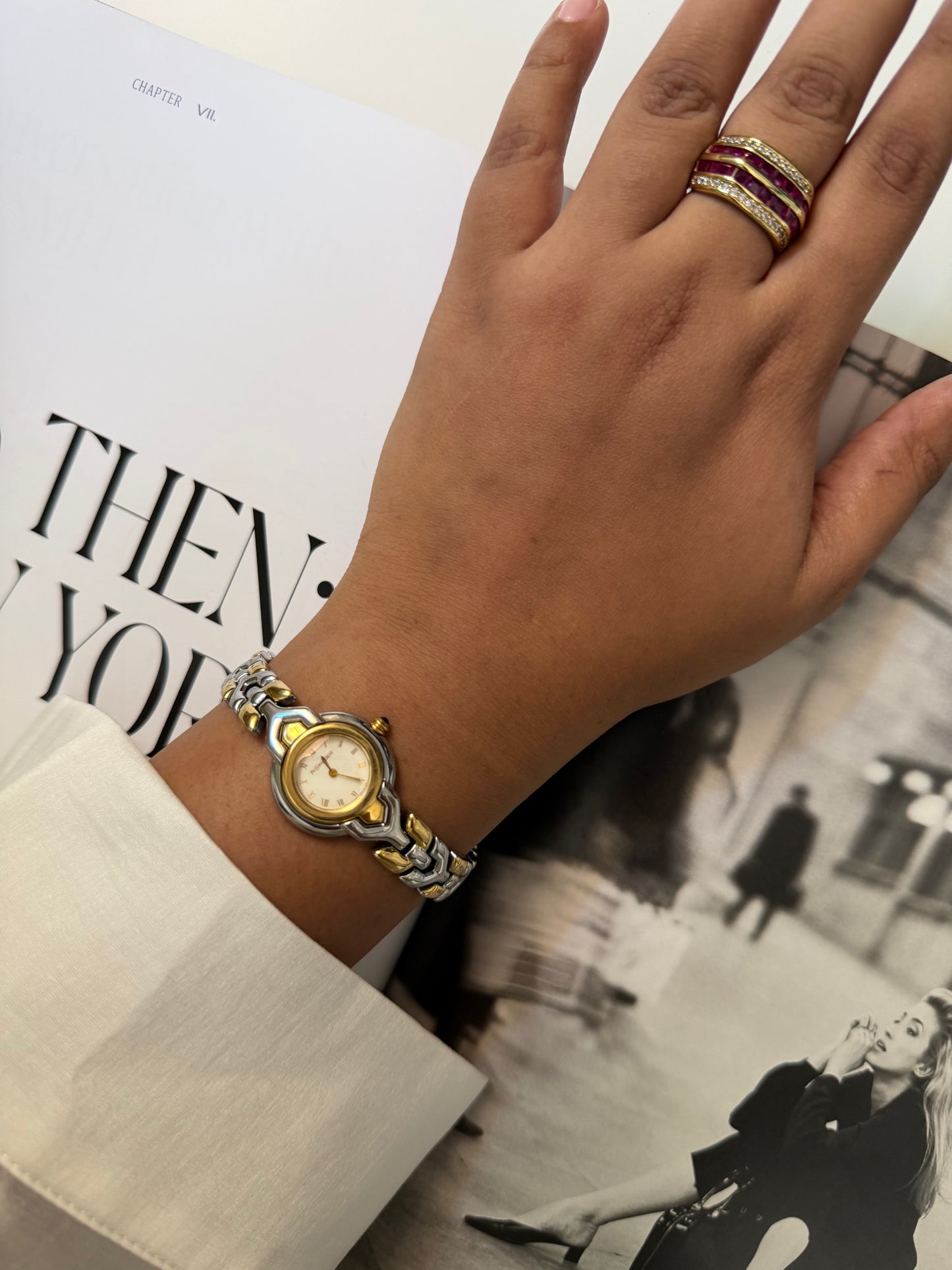 Vintage YSL Two-Tone Watch