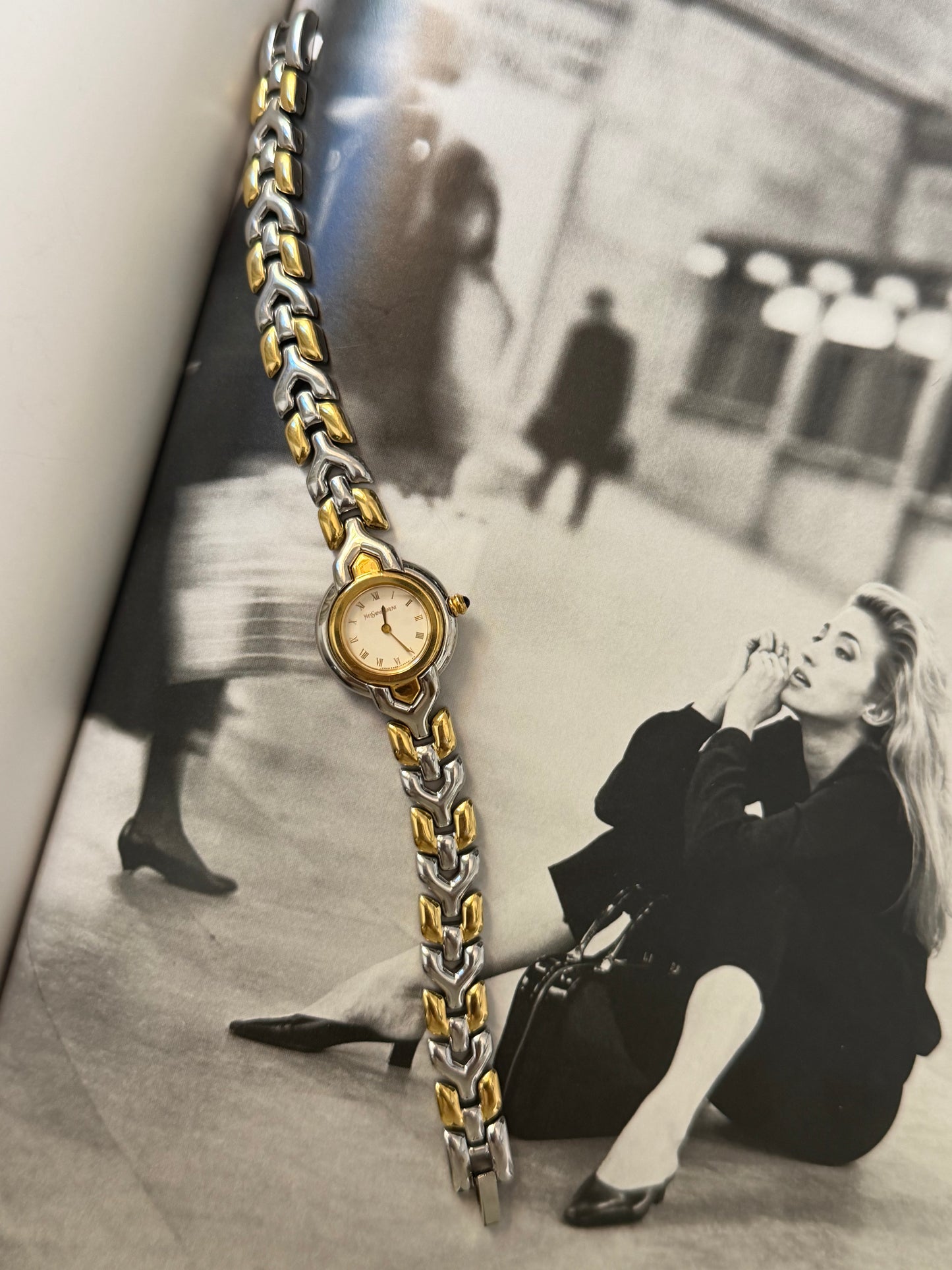 Vintage YSL Two-Tone Watch