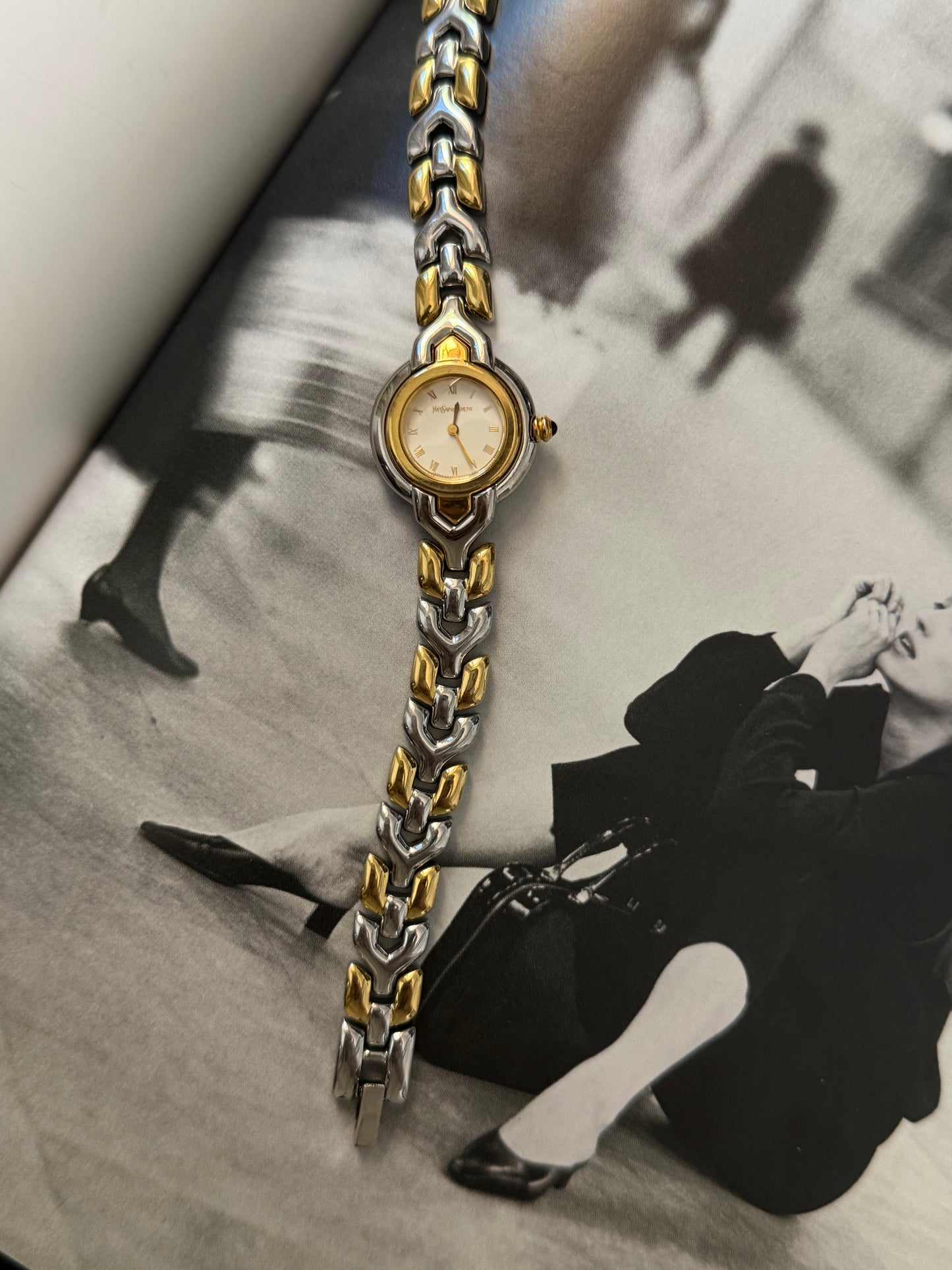 Vintage YSL Two-Tone Watch