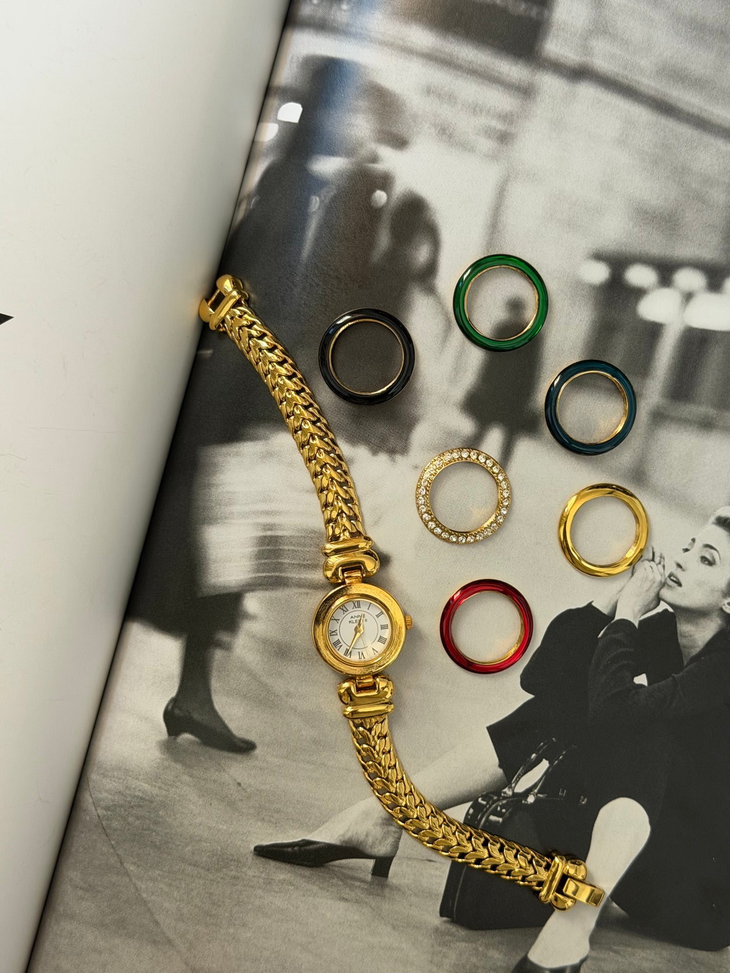 Vintage Anne Klein Interchangeable Bezel Watch