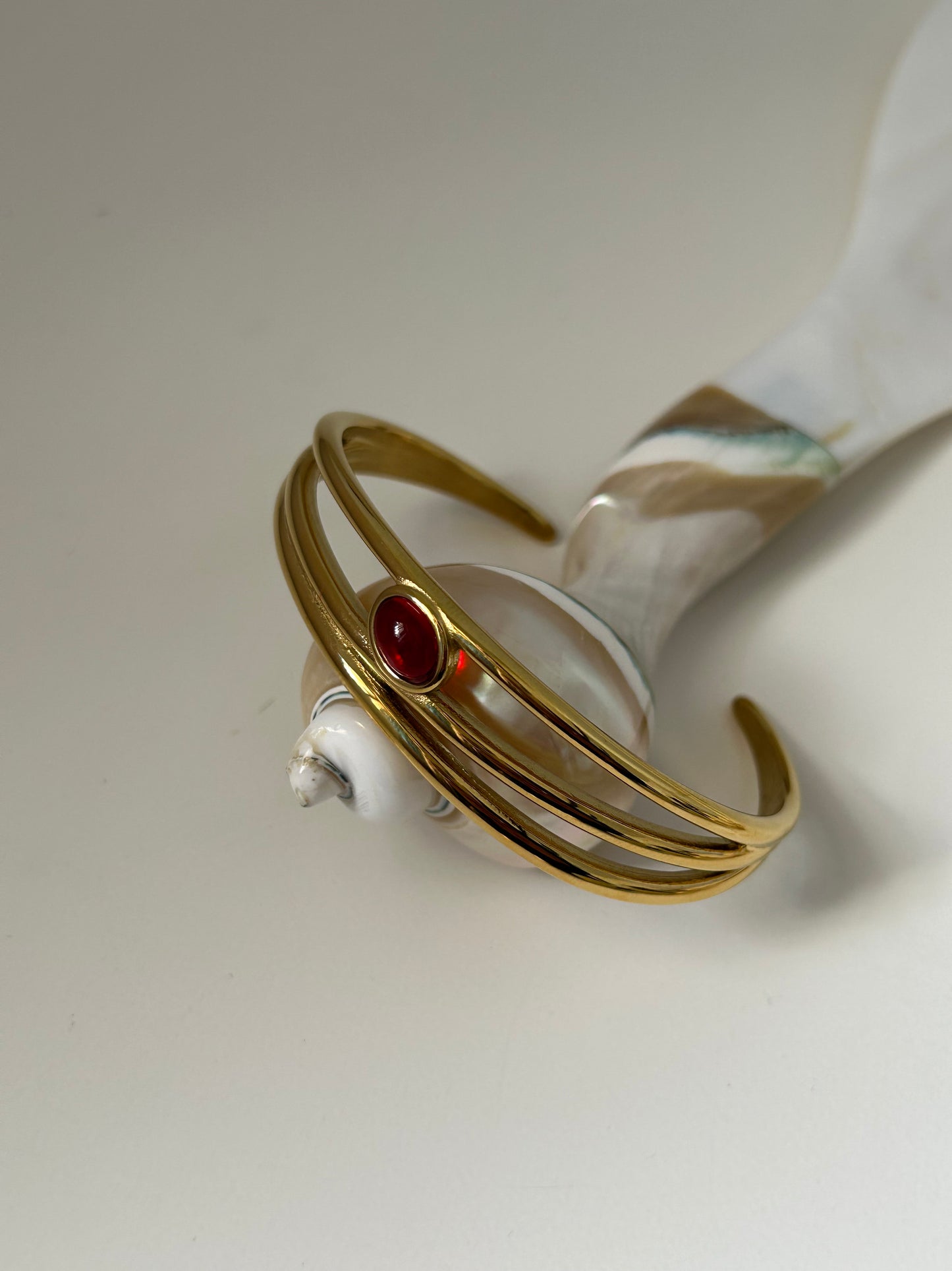 Crimson Heir Cuff Bracelet